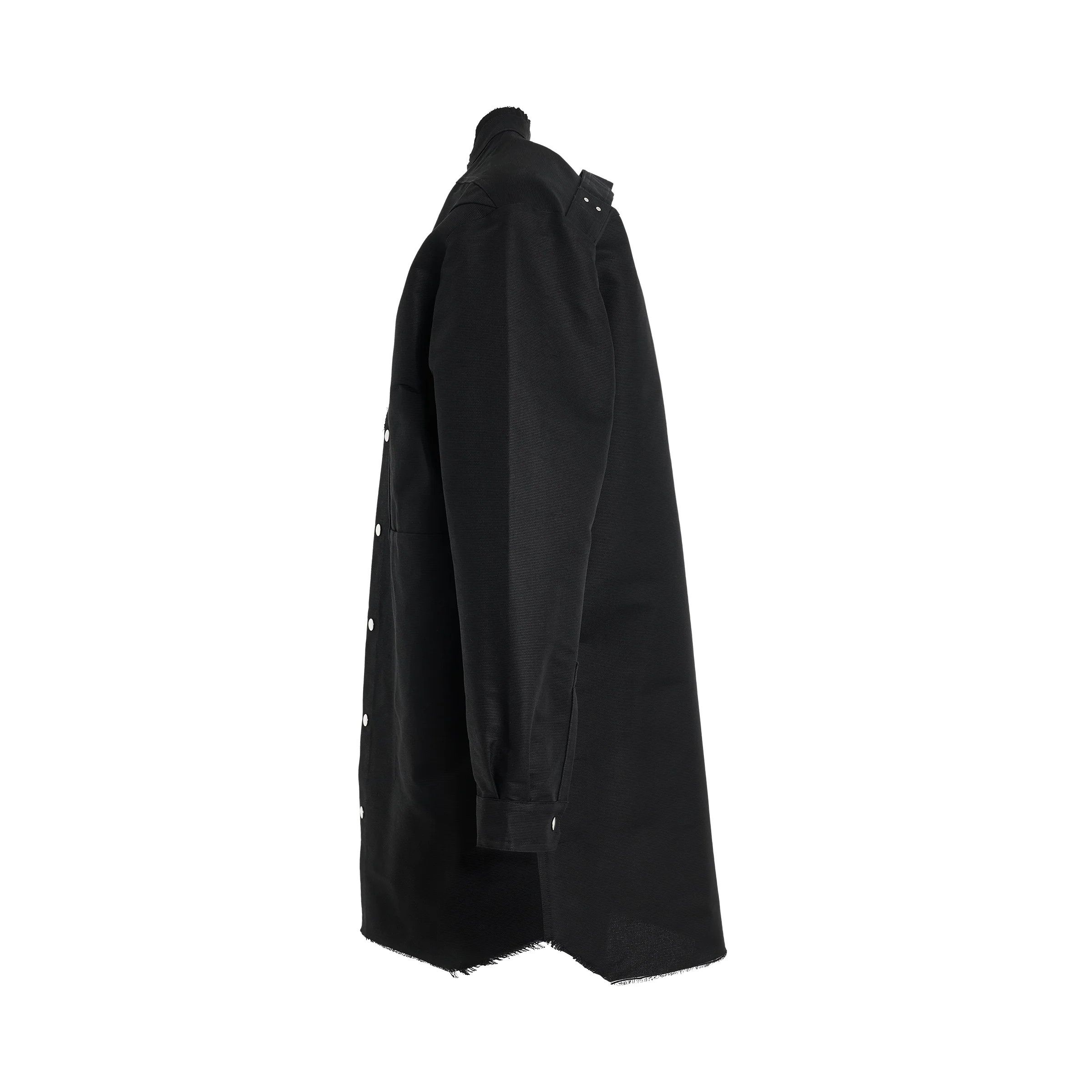 Rick Owens o1mris0824 Jumbo Outershirt in Black Size US M / EU 48-50 / 2 - 3 Thumbnail