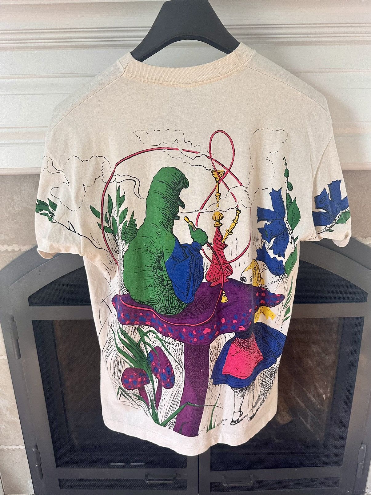 Fruit Of The Loom × Vintage Vintage GRAIL Alice in Wonderland AOP Shirt Size US XL / EU 56 / 4 - 2 Thumbnail