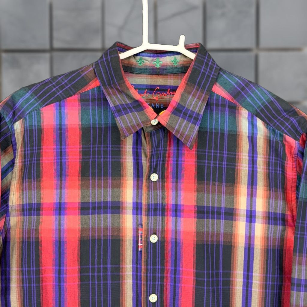 Robert Graham Robert Graham Jeans Mens Large Multicolor Plaid Long Sleeve Button-Down Shirt L Size US L / EU 52-54 / 3 - 1 Thumbnail