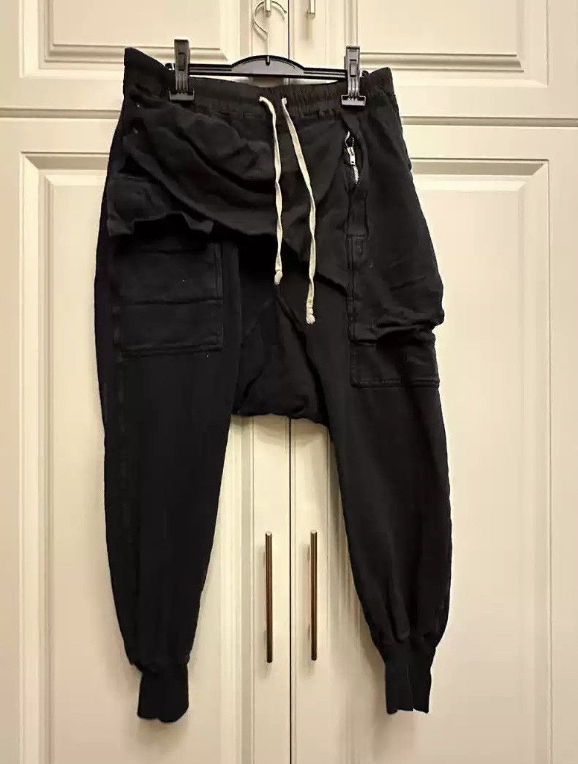 image of Rick Owens Sweatpants in Black, Men's (Size 34)