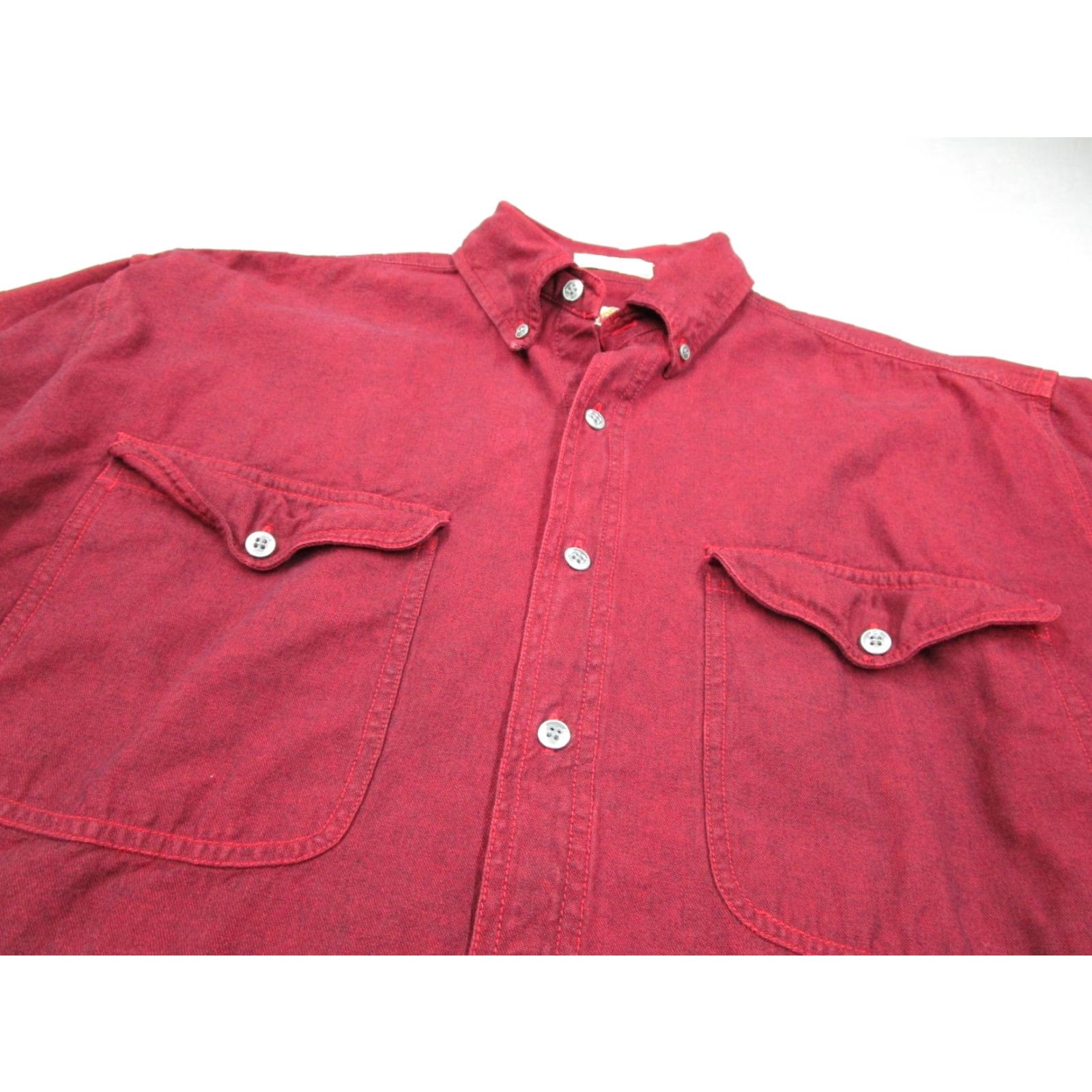 Anchor Blue VINTAGE Anchor Blue Shirt Mens Small S Denim Button-Up 80s 90s Western Bohemian Cowboy Outdoor Classic Red Men Size US S / EU 44-46 / 1 - 2 Thumbnail