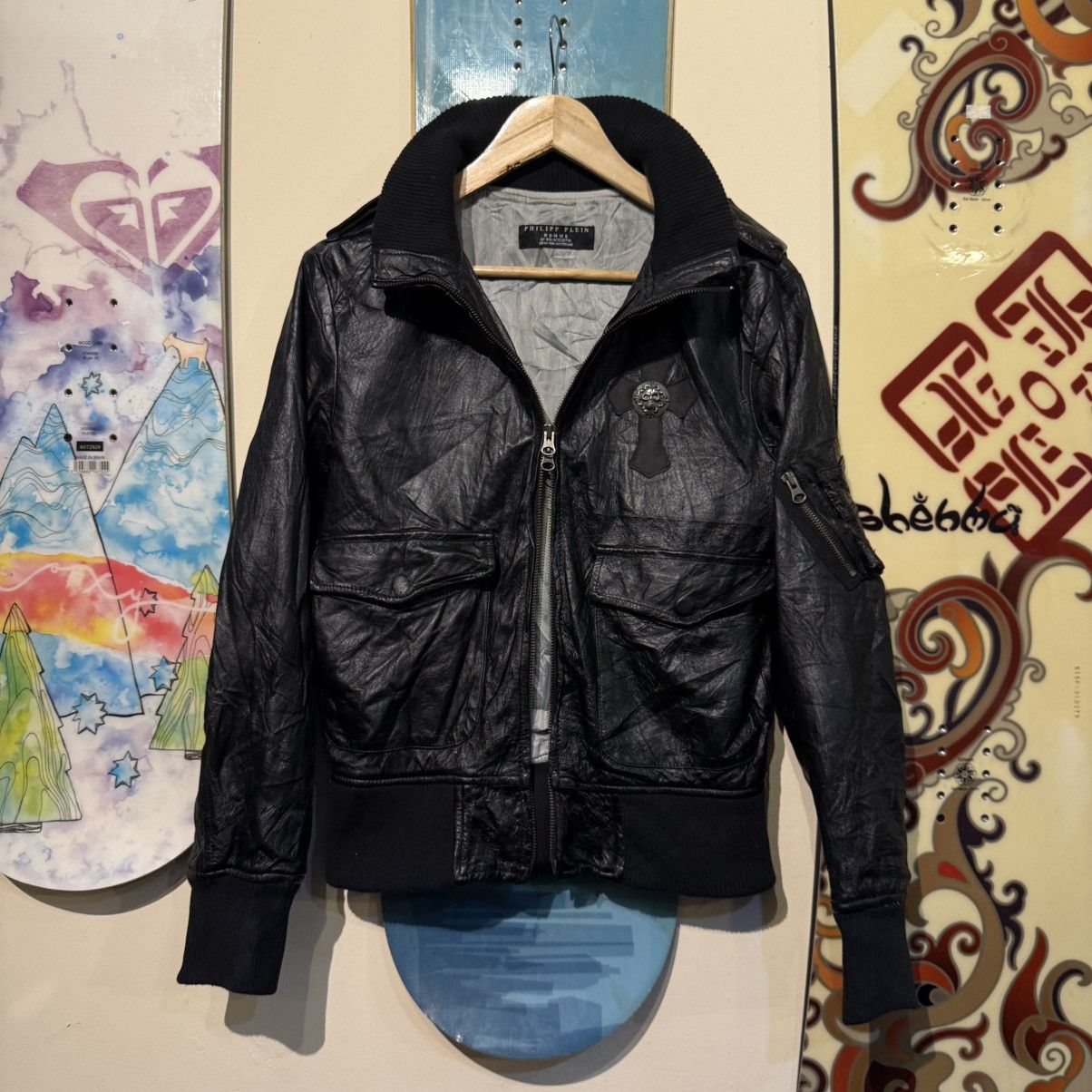 Philipp Plein Vintage Philipp Plein Leather Jacket Wildboar Size US M / EU 48-50 / 2 - 2 Thumbnail