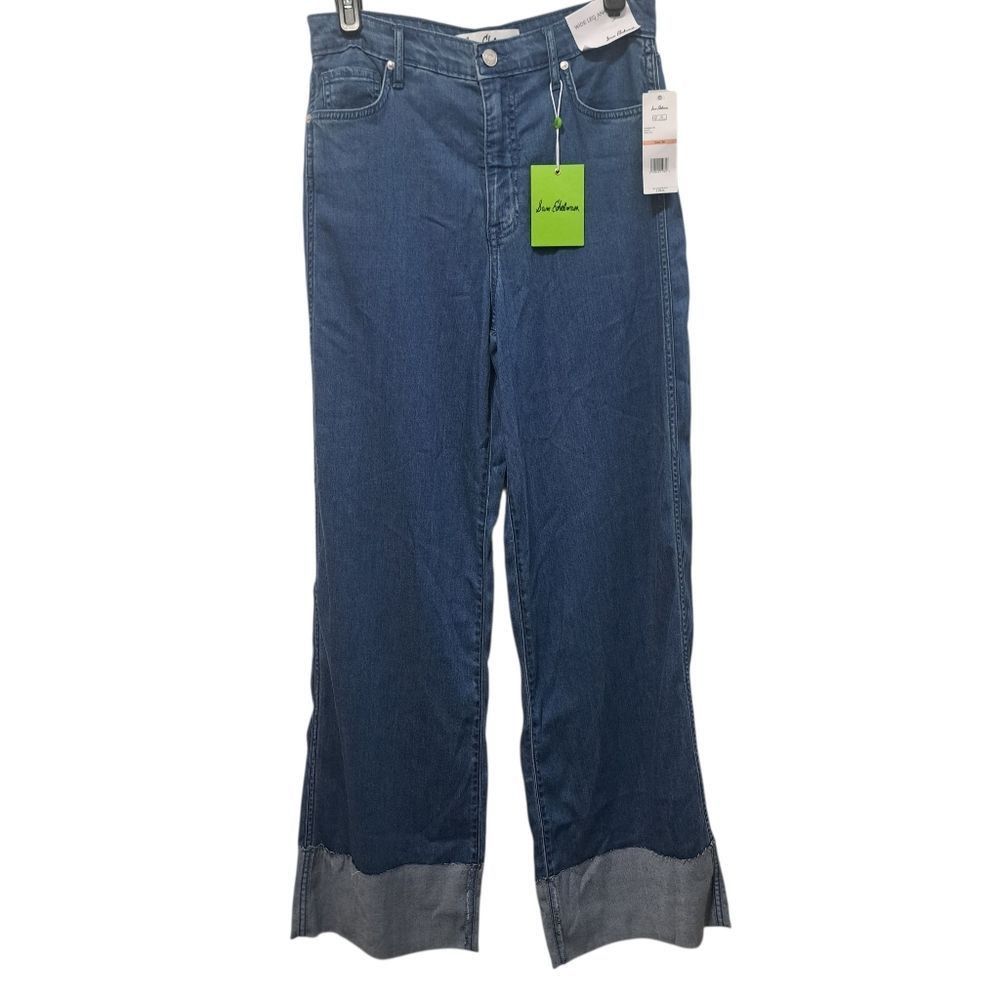 Sam Edelman Sam Edelman High Rise Cuffed Boho Wide Leg Denim Jeans Mysti Size 26" / US 2 / IT 38 - 1 Thumbnail