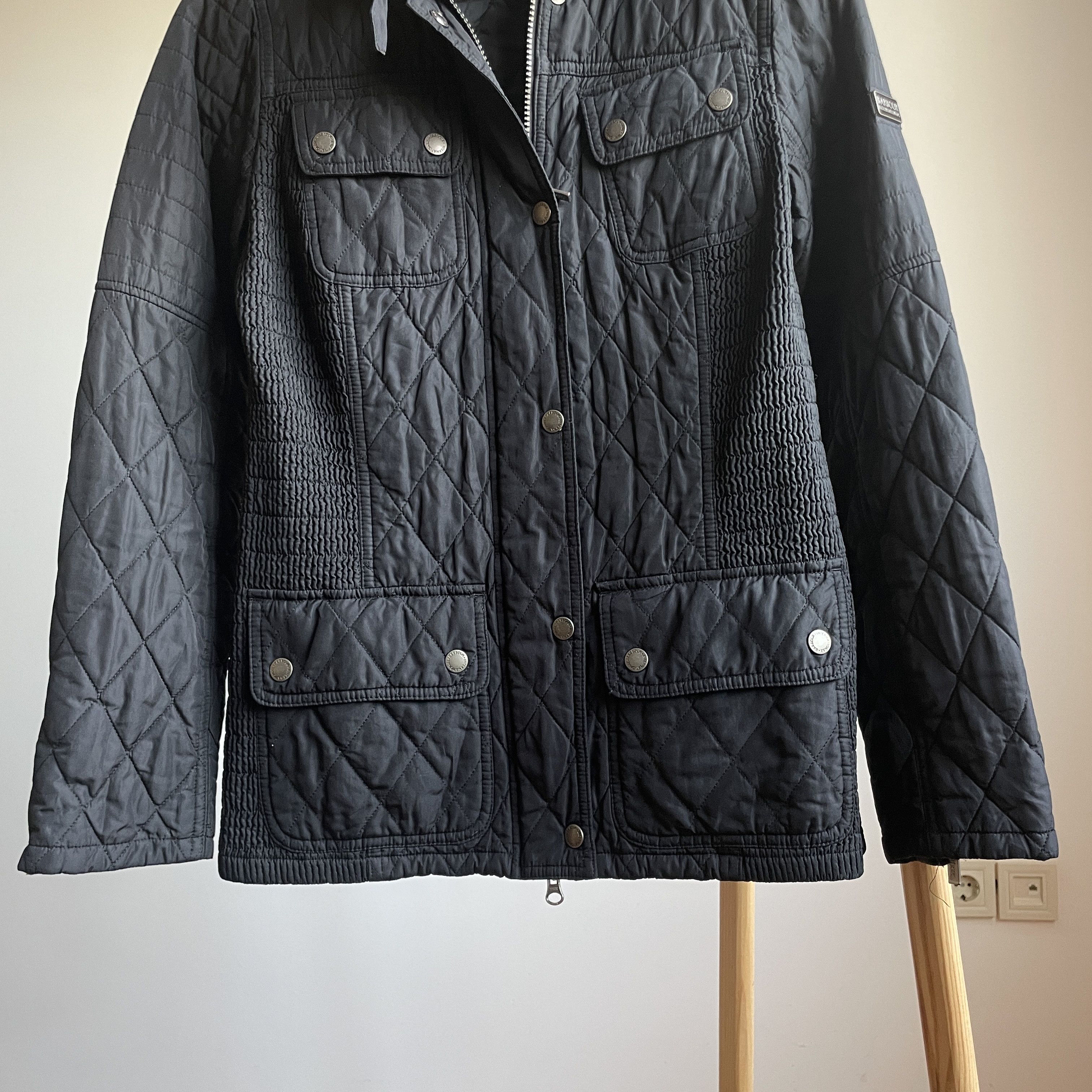 Barbour Barbour International Womens Fireblade Ribbed Quilted Jacket Size M / US 6-8 / IT 42-44 - 7 Thumbnail