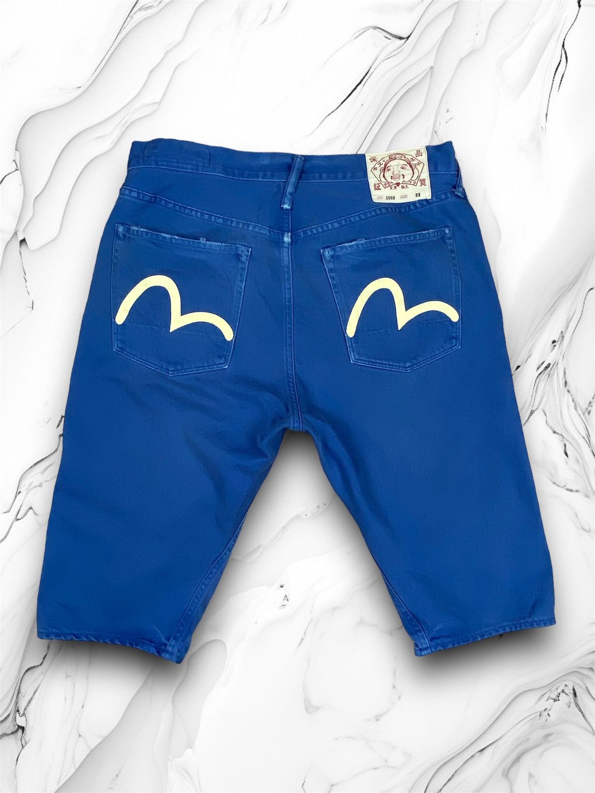 Evisu × Japanese Brand × Vintage Vintage Evisu Japanese Brand Y2K Denim Shorts Size US 32 / EU 48 - 1 Thumbnail