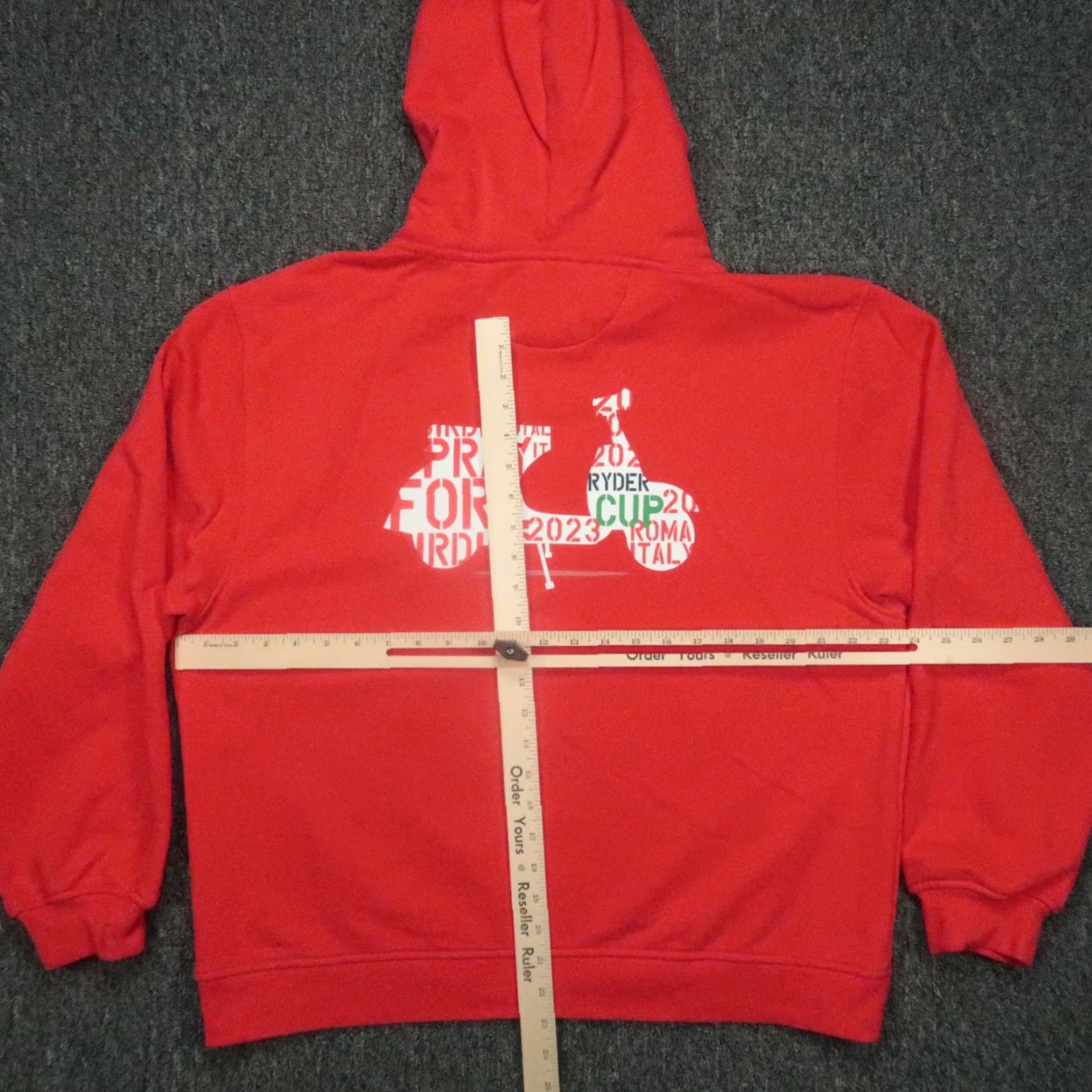 G/FORE G/Fore Hoodie Mens Medium Red Hooded Pullover Hoodie Ciao Ryder Cup 2023 G Fore Size US M / EU 48-50 / 2 - 7 Thumbnail