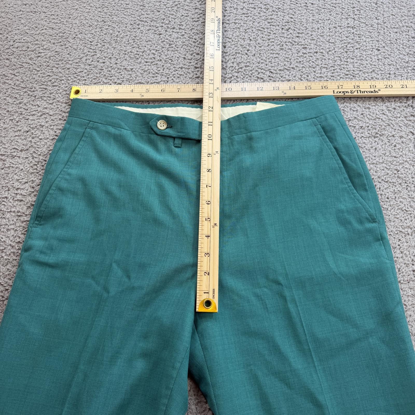 Other Vintage Jack Nicklaus Hart Schaffner Marx Teal Dress Pants Size 42R - 3 Thumbnail