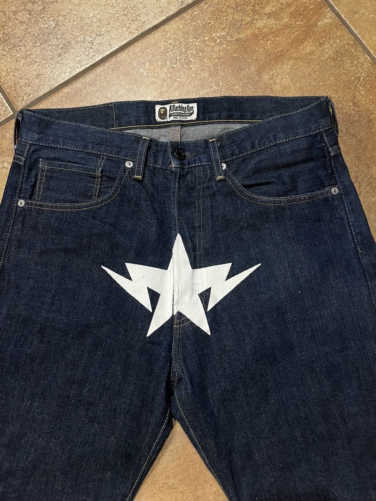Bape Twinsta Denim Size US 32 / EU 48 - 2 Thumbnail