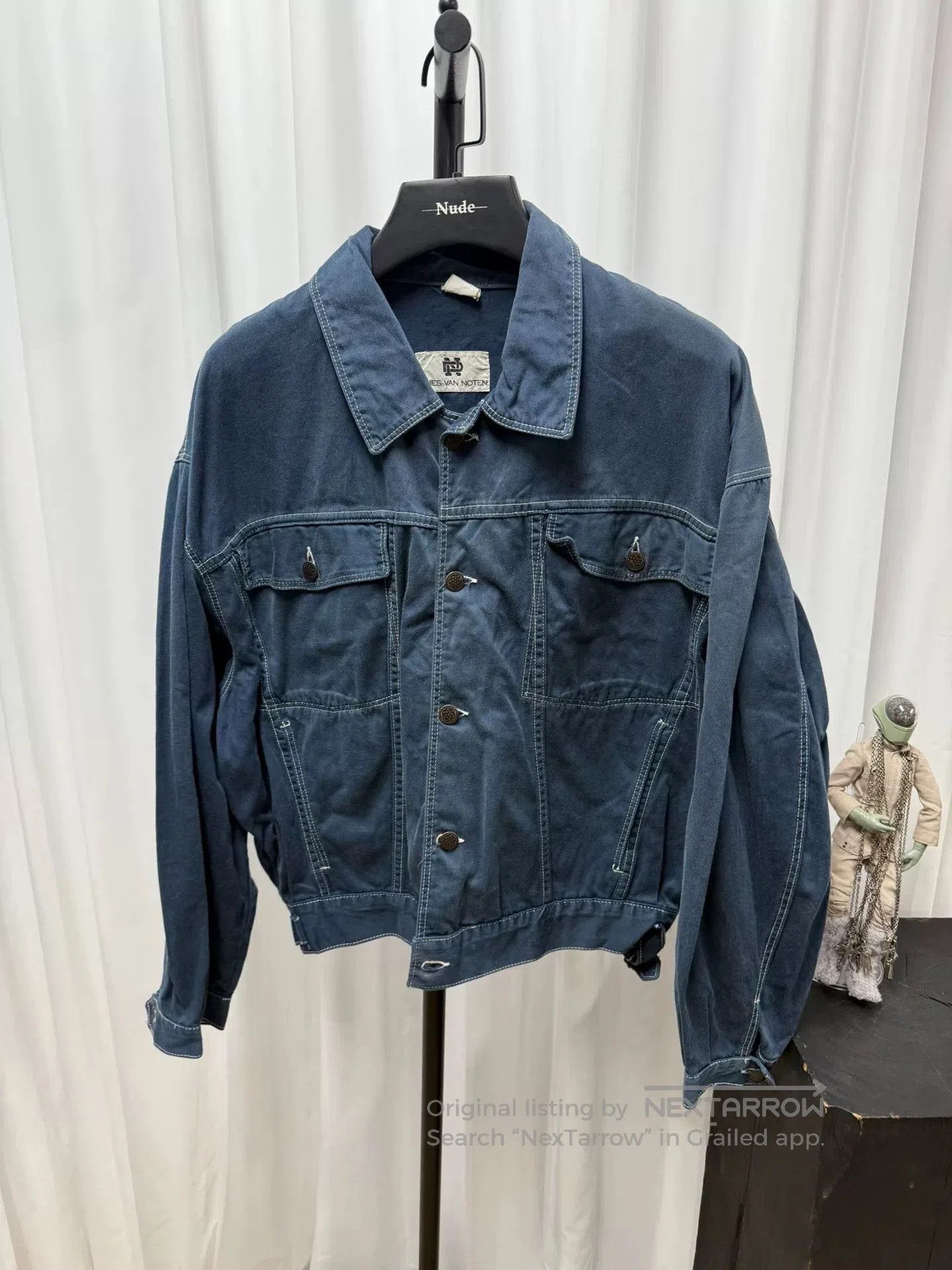Dries Van Noten drapes van noten canvas oversized jacket. Size US L / EU 52-54 / 3 - 1 Thumbnail