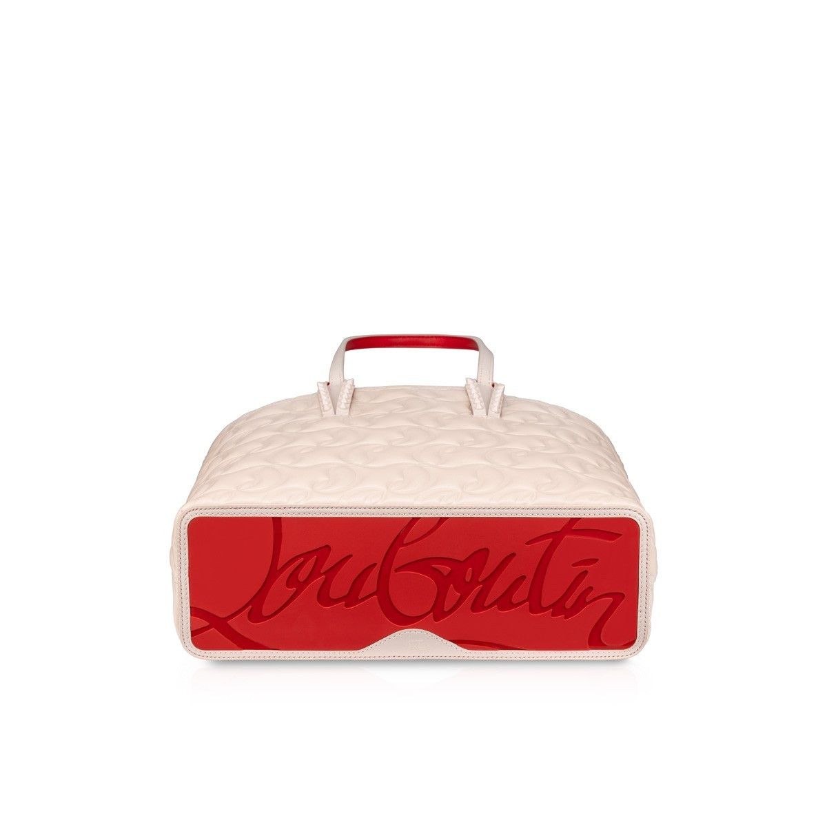 Christian Louboutin oc11z0525 Cabata Small Nappa Embossed CI Mono in Beige Size ONE SIZE - 3 Thumbnail