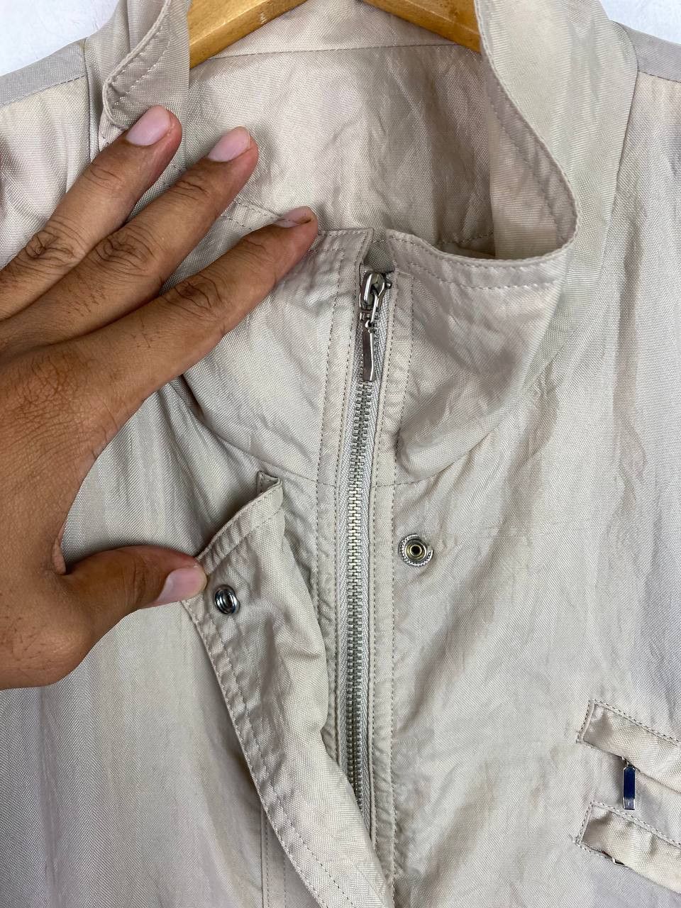 Japanese Brand × Vintage vintage japanese brands long jacket big pocket design Size L / US 10 / IT 46 - 6 Thumbnail