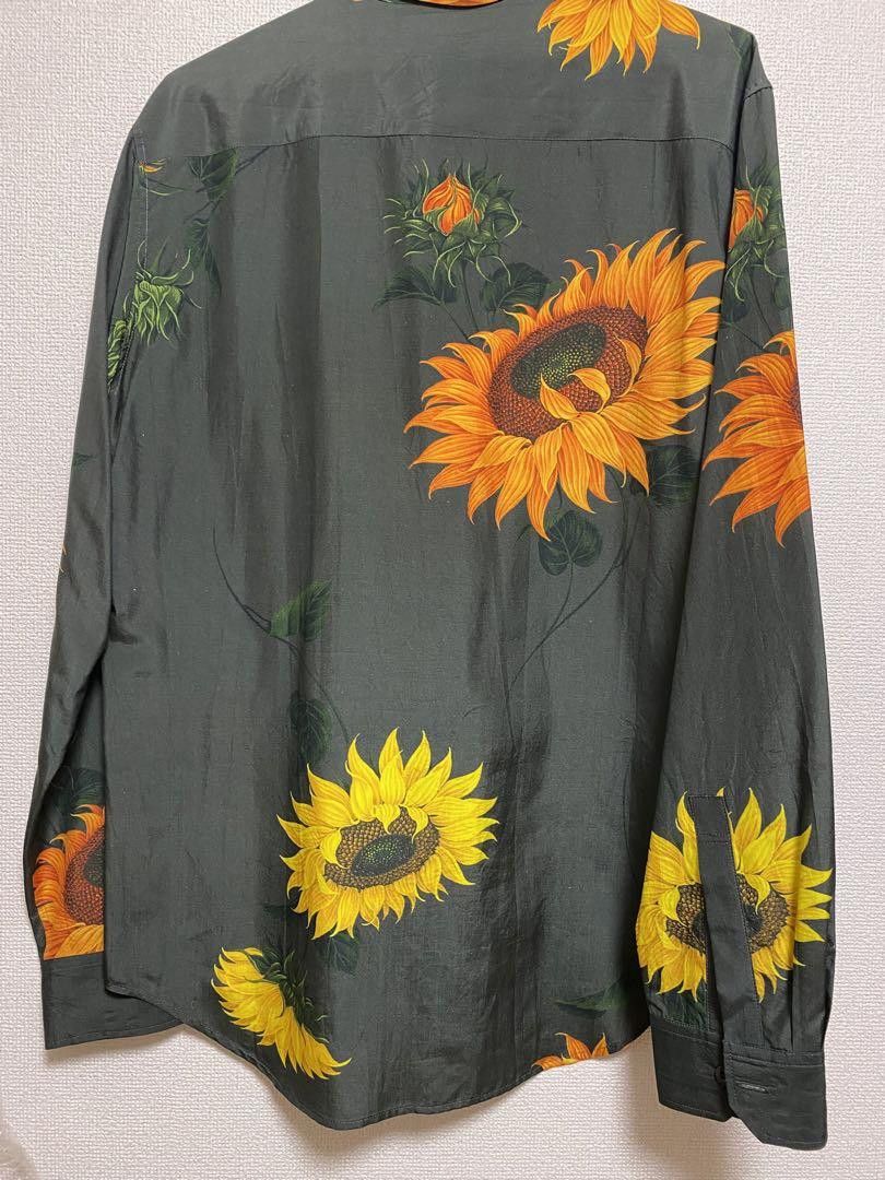 Yohji Yamamoto POUR HOMME archive sun flower shirrts silk shirts Size US L / EU 52-54 / 3 - 2 Thumbnail
