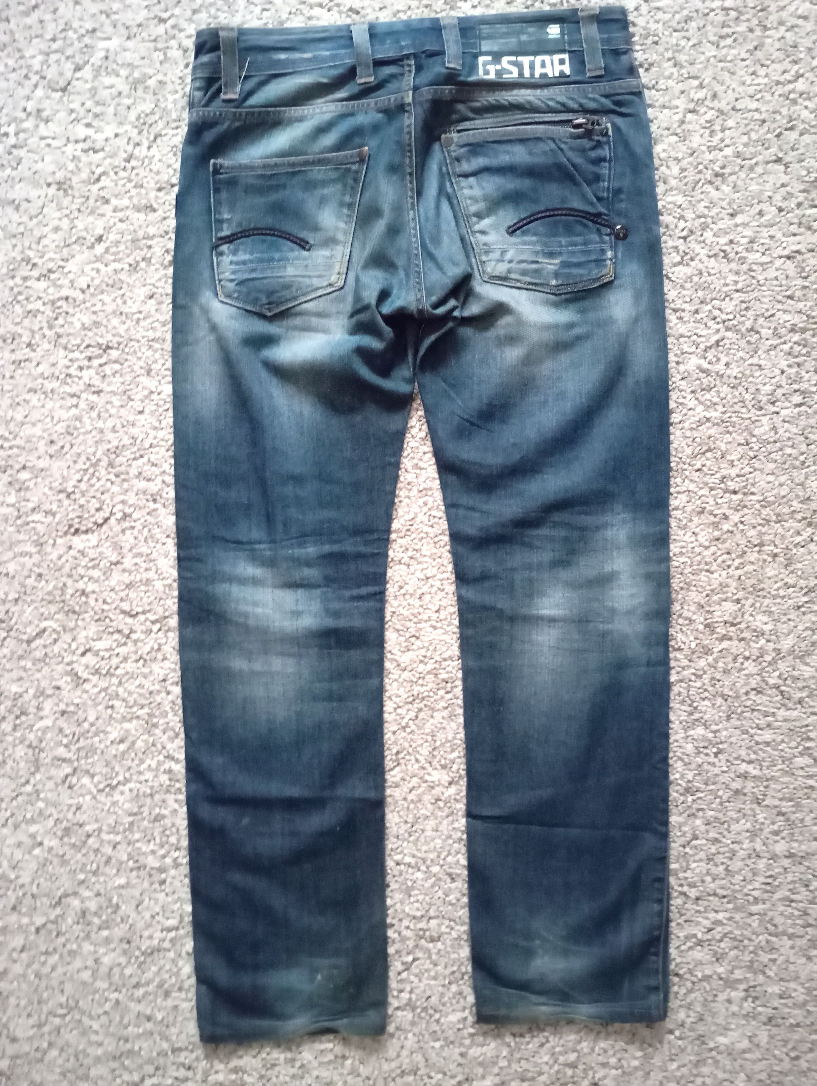 G-Star × Vintage VINTAGE GSTAR RAW DISTRESSED DENIM PANTS Y2K STYLE Size US 32 / EU 48 - 4 Thumbnail