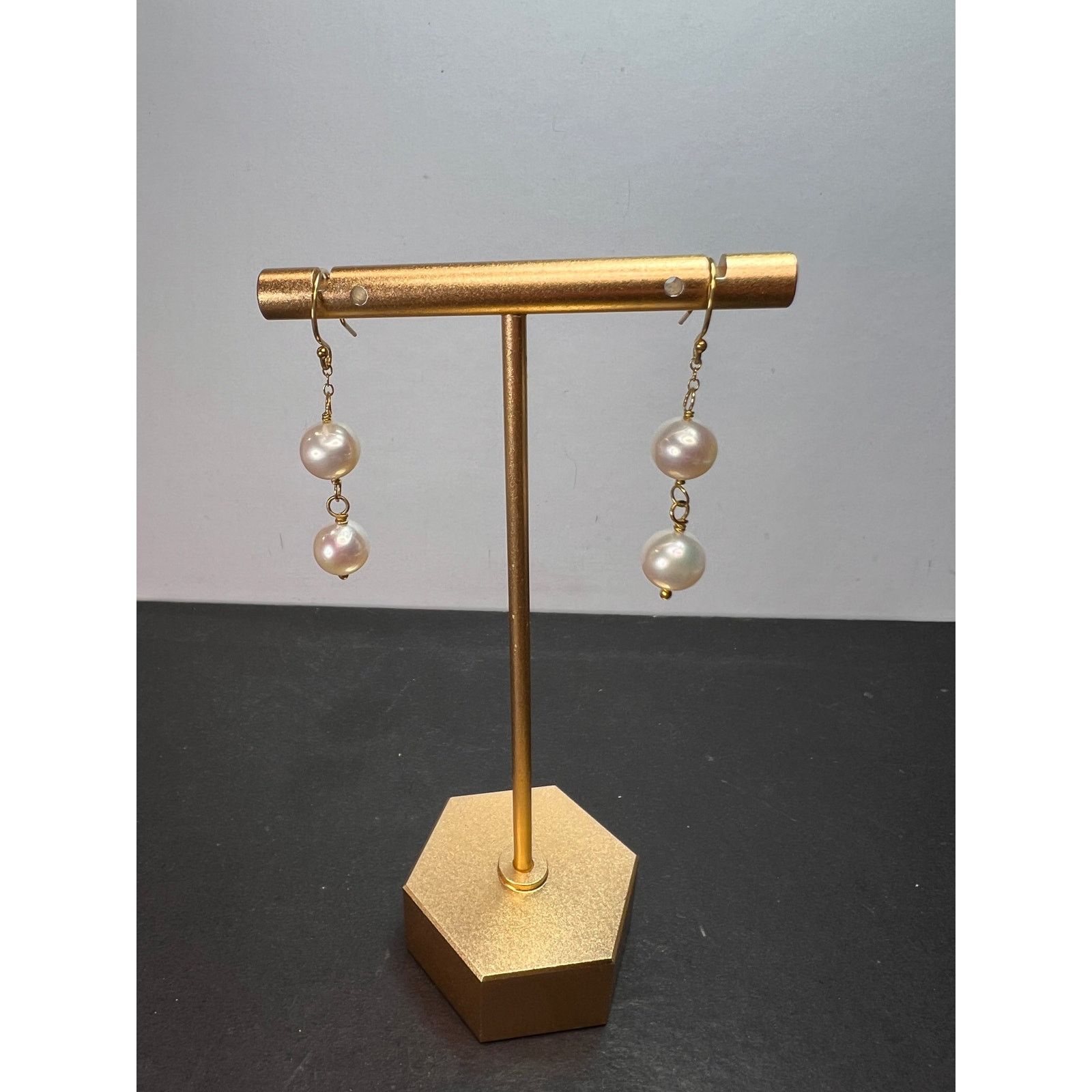Other Cultured pearl dangle earrings in gold over sterling silver Size ONE SIZE - 9 Thumbnail