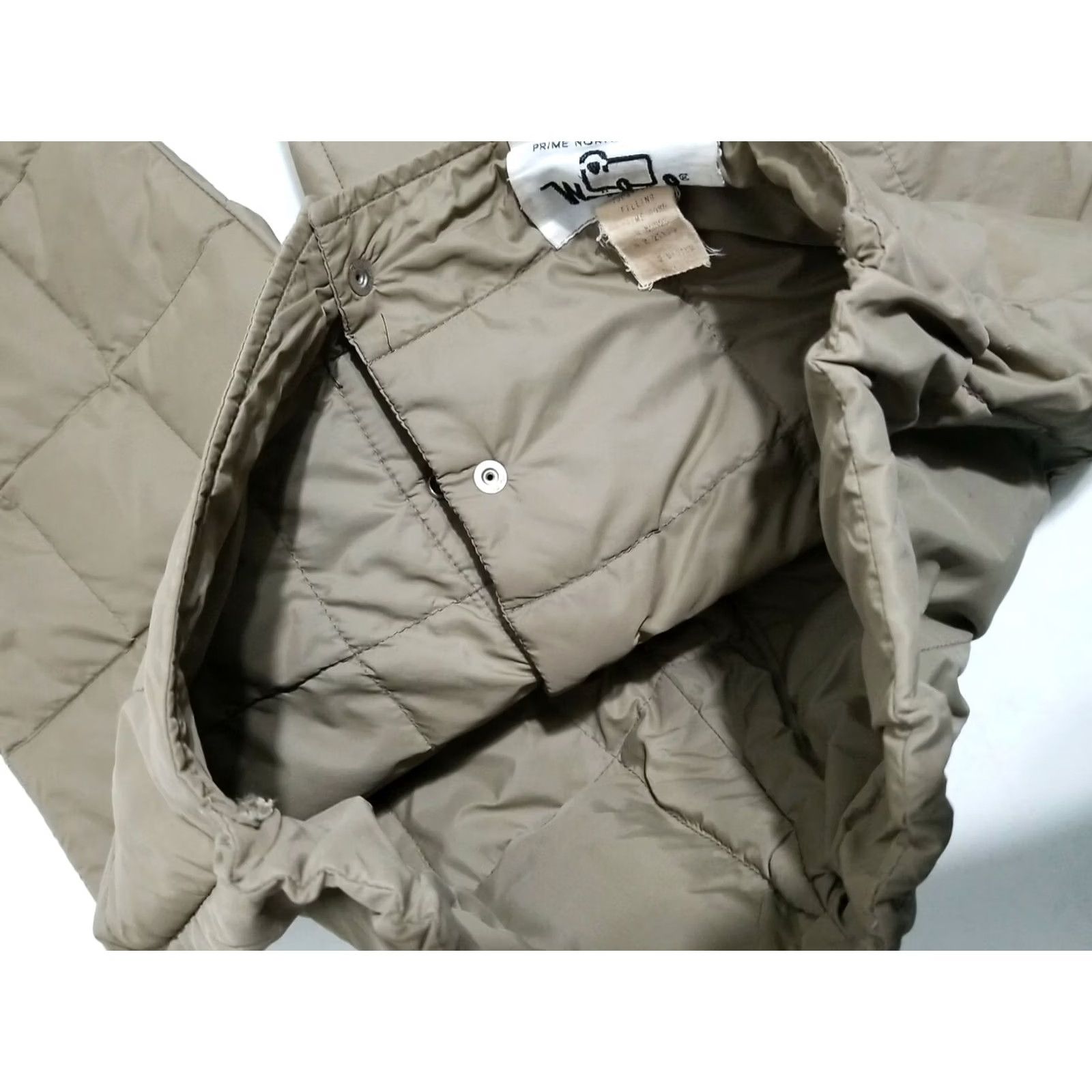 Vintage VINTAGE Woolrich Prime Northern Down Quilted Puffer Duck Down Pants Medium 80s Men Brown Quilted Jogger M 80s Mens Size US 31 - 3 Thumbnail