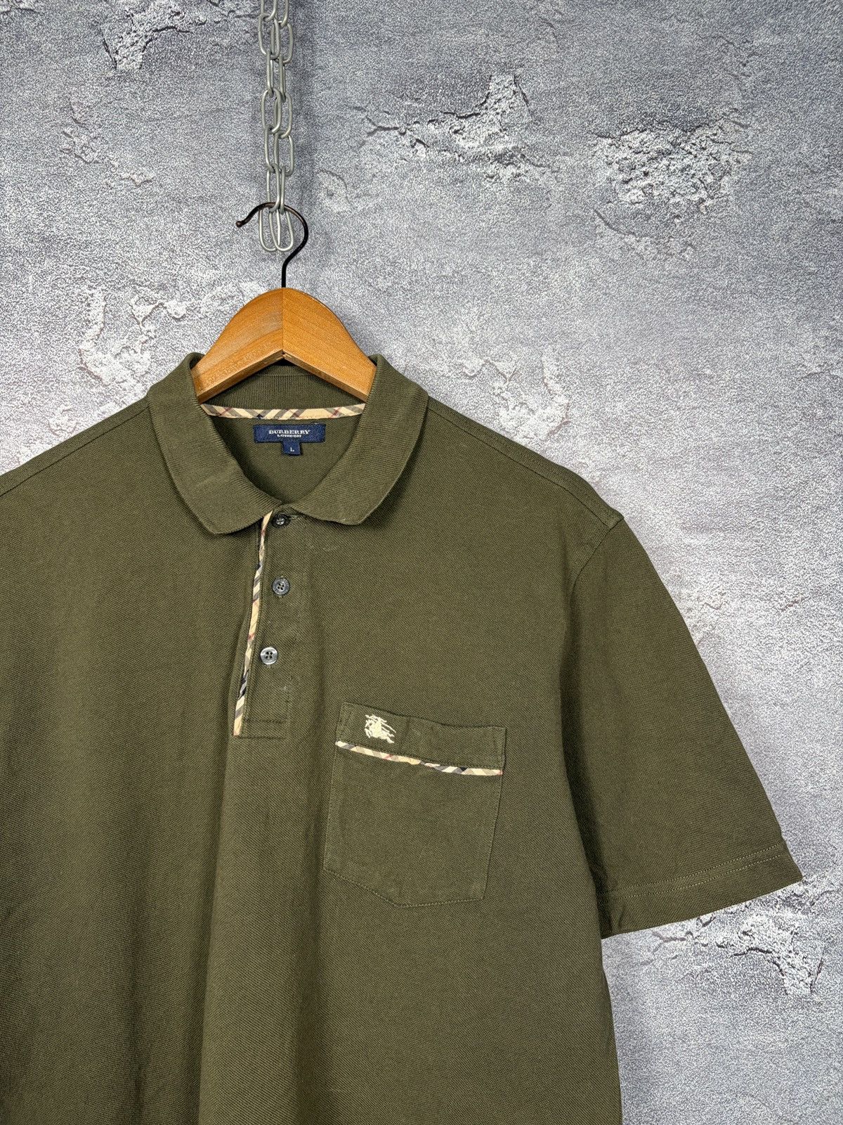 Burberry Vintage Burberry Classic Polo With Logo Size L Size US L / EU 52-54 / 3 - 3 Thumbnail