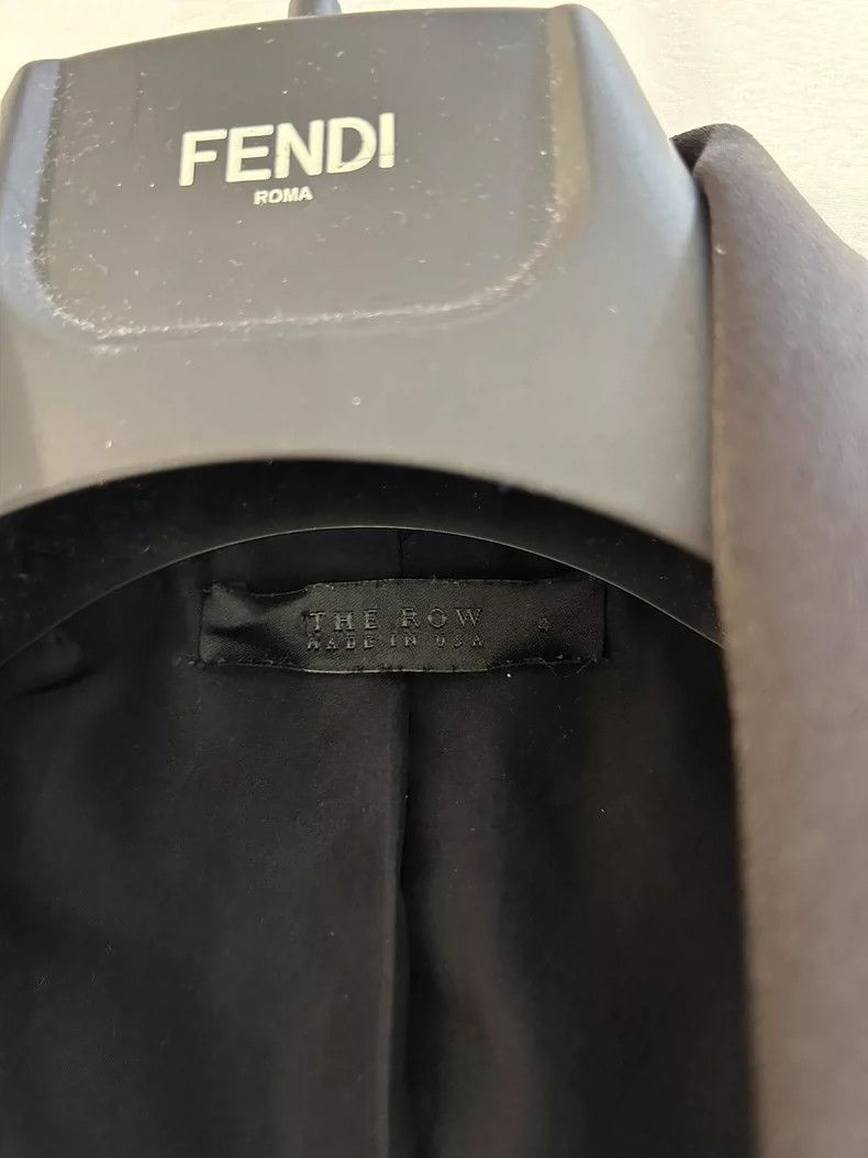 Loro Piana LORO PIANA Black imitation silk coat Size M / US 6-8 / IT 42-44 - 4 Thumbnail