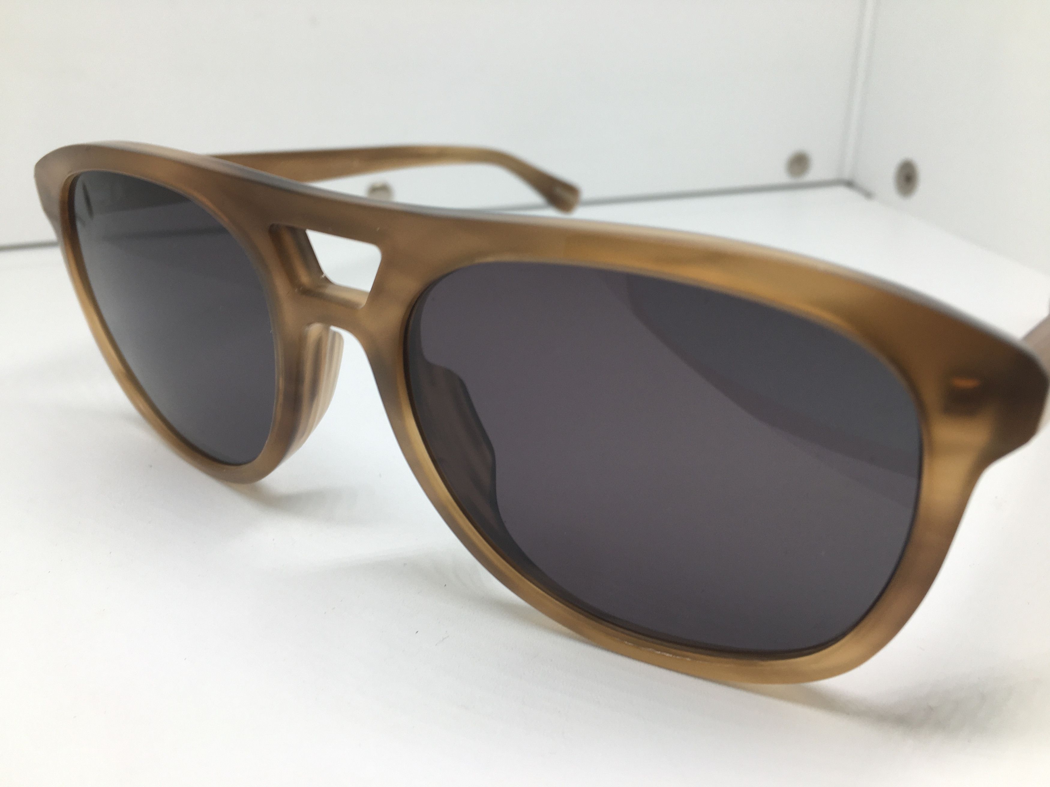 Vintage Vintage Dunhill Brown Acetate Aviator Sunglasses Frame Size ONE SIZE - 3 Thumbnail