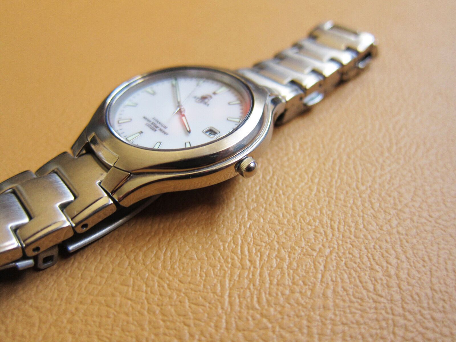 Citizen CITIZEN Attesa EcoDrive Mens Titanium Solar Watch White Dial Size ONE SIZE - 5 Thumbnail