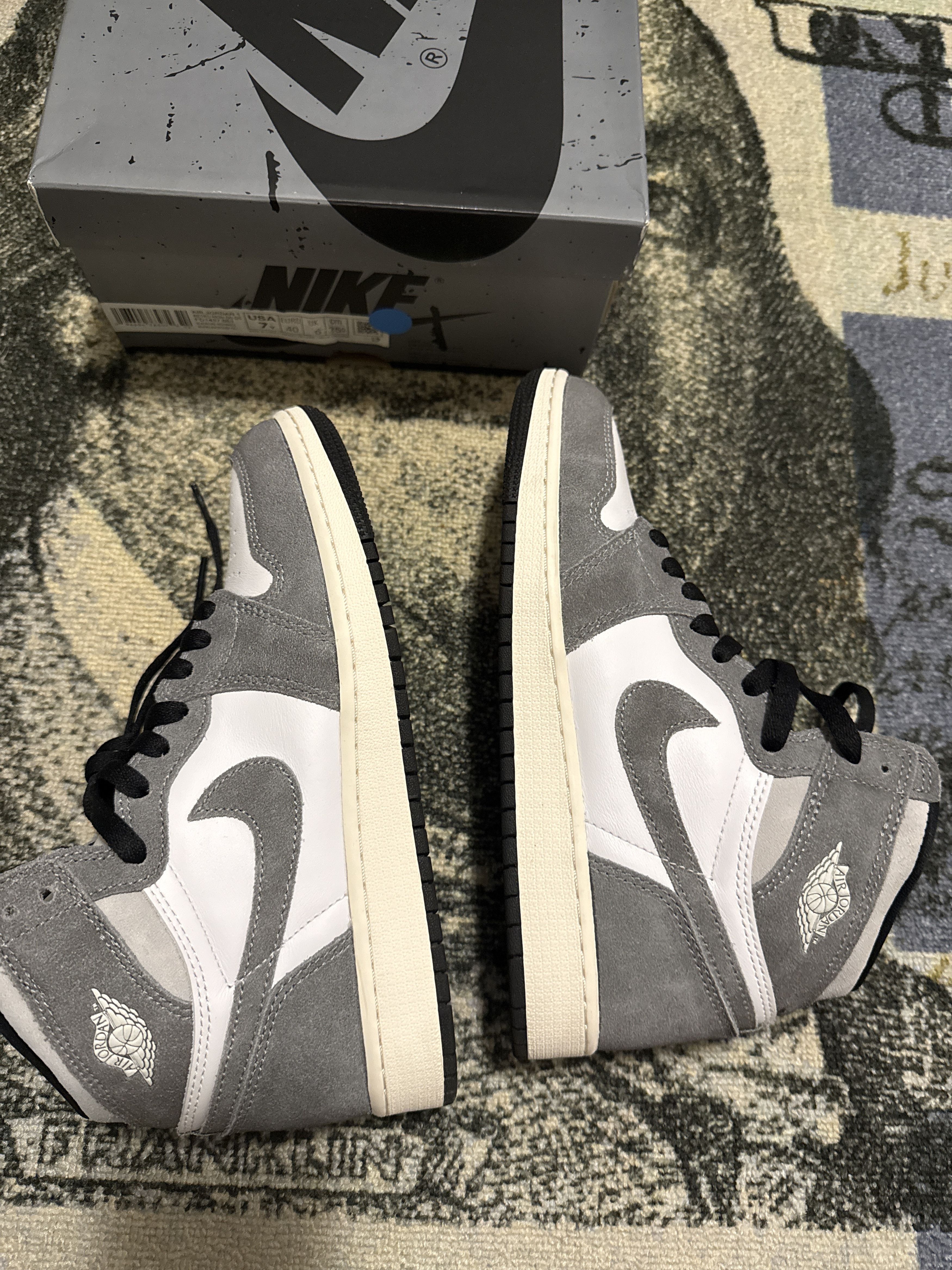 Jordan Brand Jordan 1 washed black Size US 7 / EU 40 - 3 Thumbnail
