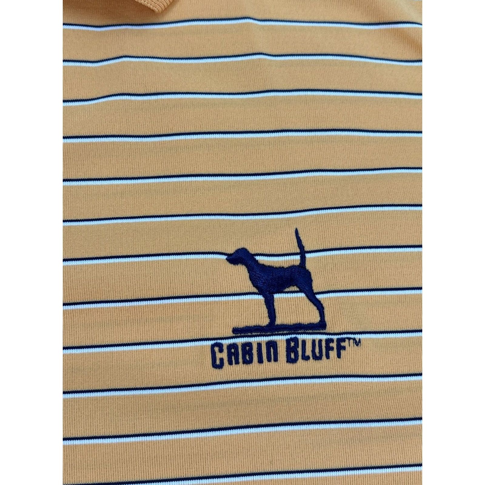 Vintage Donald Ross Polo Shirt Mens 2XL Orange Stripe Golf Cabin Bluff Performance Size US XXL / EU 58 / 5 - 4 Thumbnail