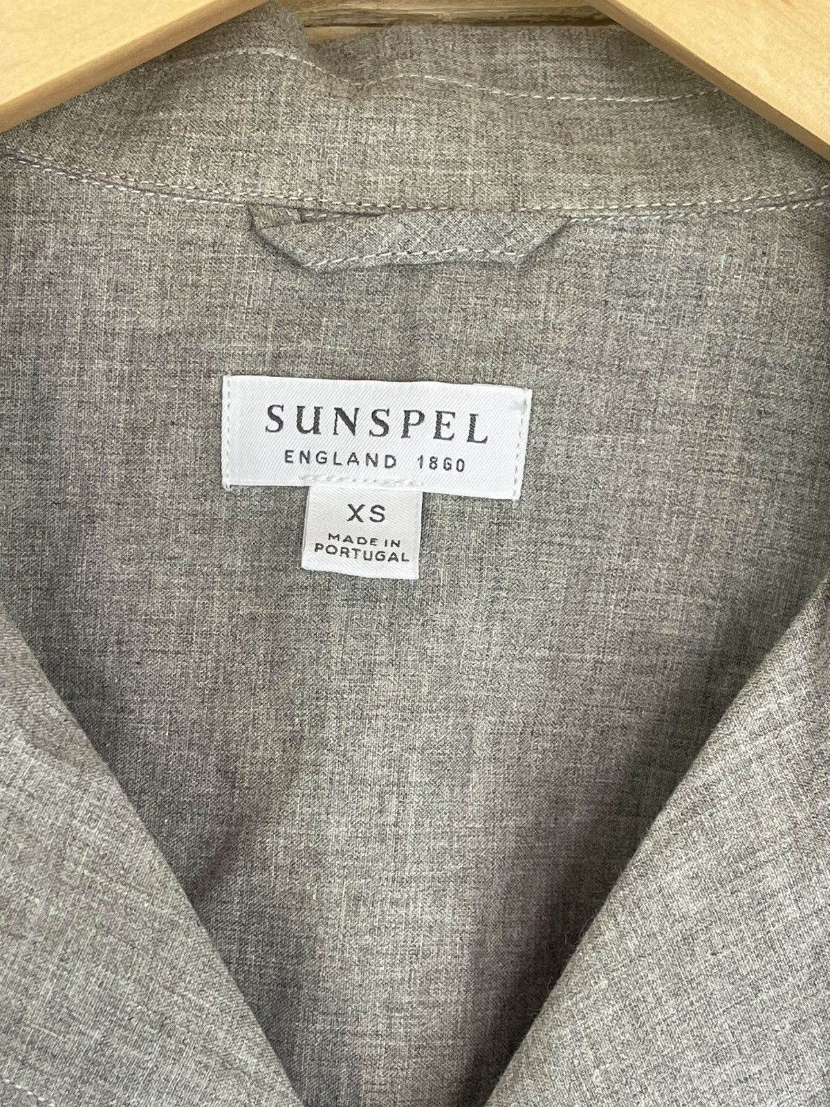Sunspel Sunspel grey light cotton shirt overshirt style Size US XS / EU 42 / 0 - 7 Thumbnail