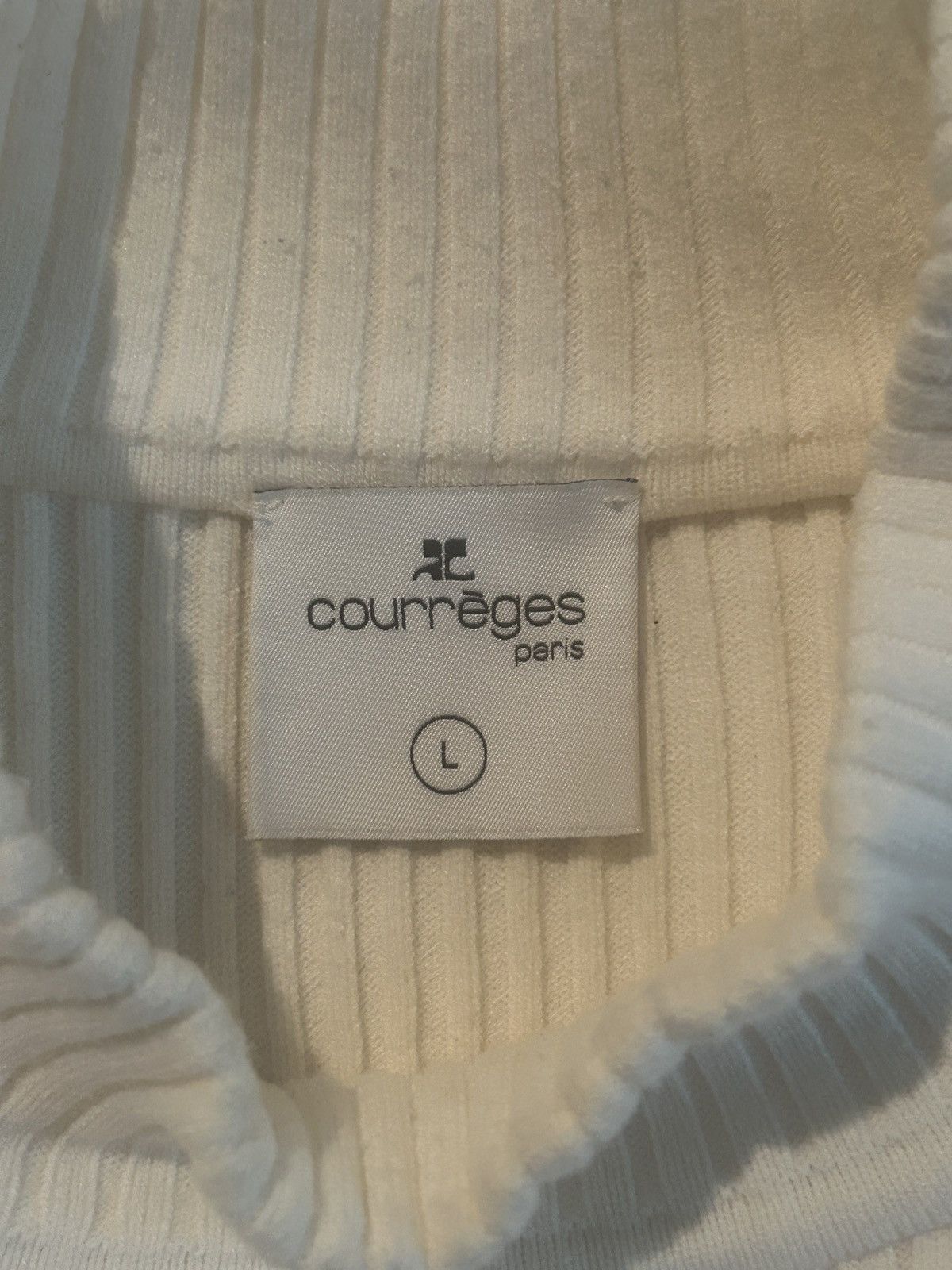 Courreges 2023 Ribbed Knit Turtleneck Knit Size US L / EU 52-54 / 3 - 5 Thumbnail