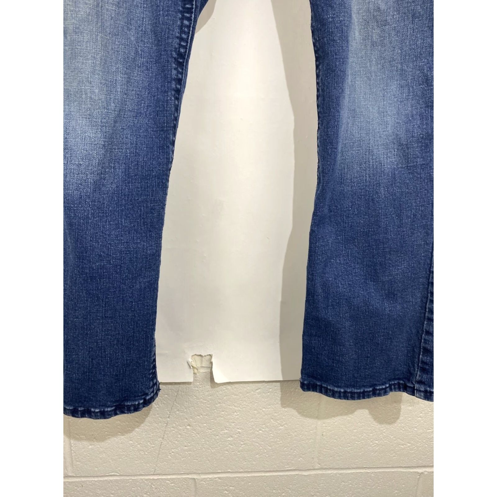 Denime TK Axel Slim Stretch Boot Cut Jeans Mens 32x30 Light Blue Denim Wash Pants Slim Fit 5-Pocket Zip Button Regular Rise Mid Modern Size US 32 / EU 48 - 5 Thumbnail