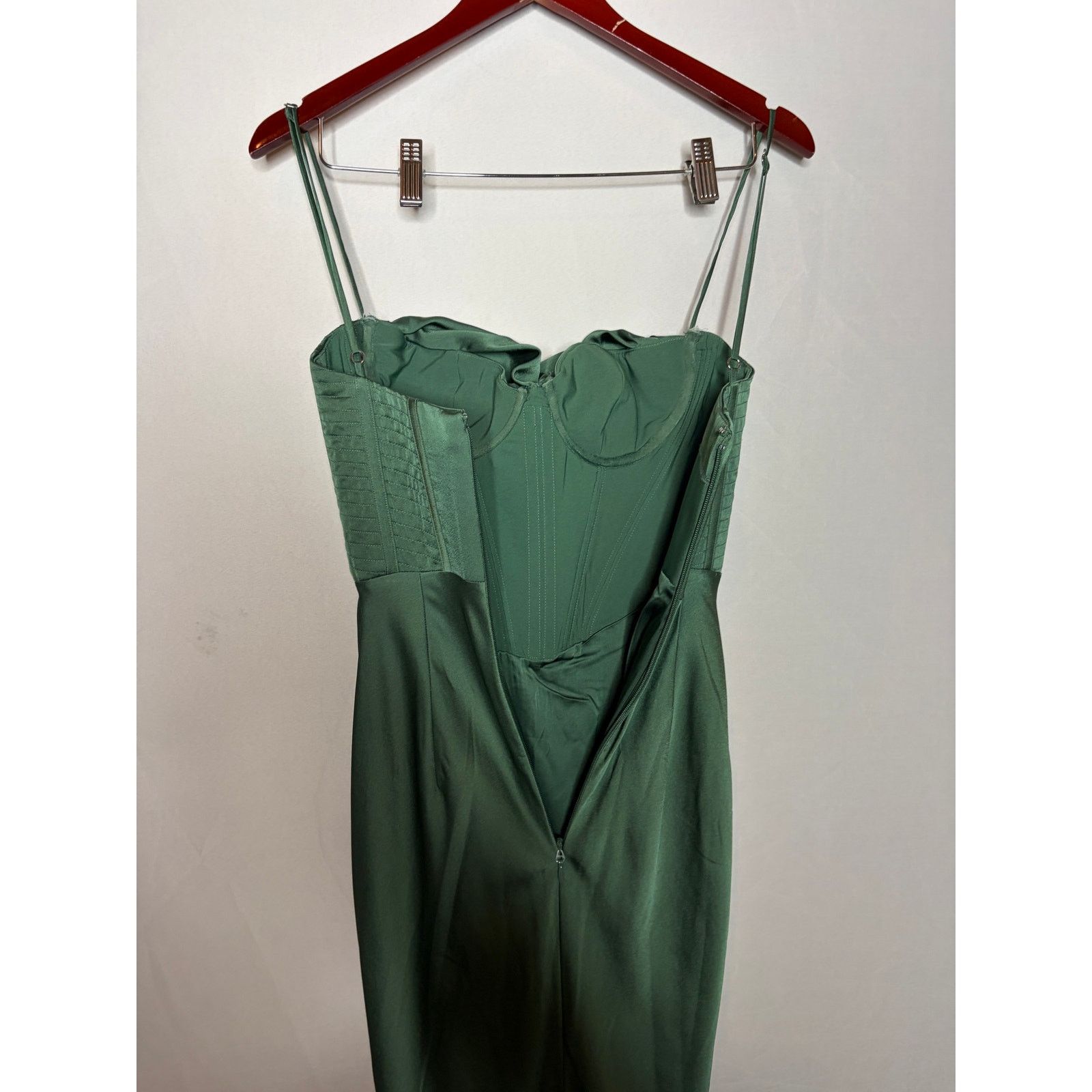 House of CB House Of CB Charmaine Corset Maxi Dress in Forest Green XS Size XS / US 0-2 / IT 36-38 - 8 Thumbnail