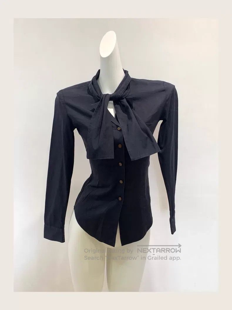 Vivienne Westwood Vivienne Westwood Striped bow long sleeve shirt Size S / US 4 / IT 40 - 8 Thumbnail