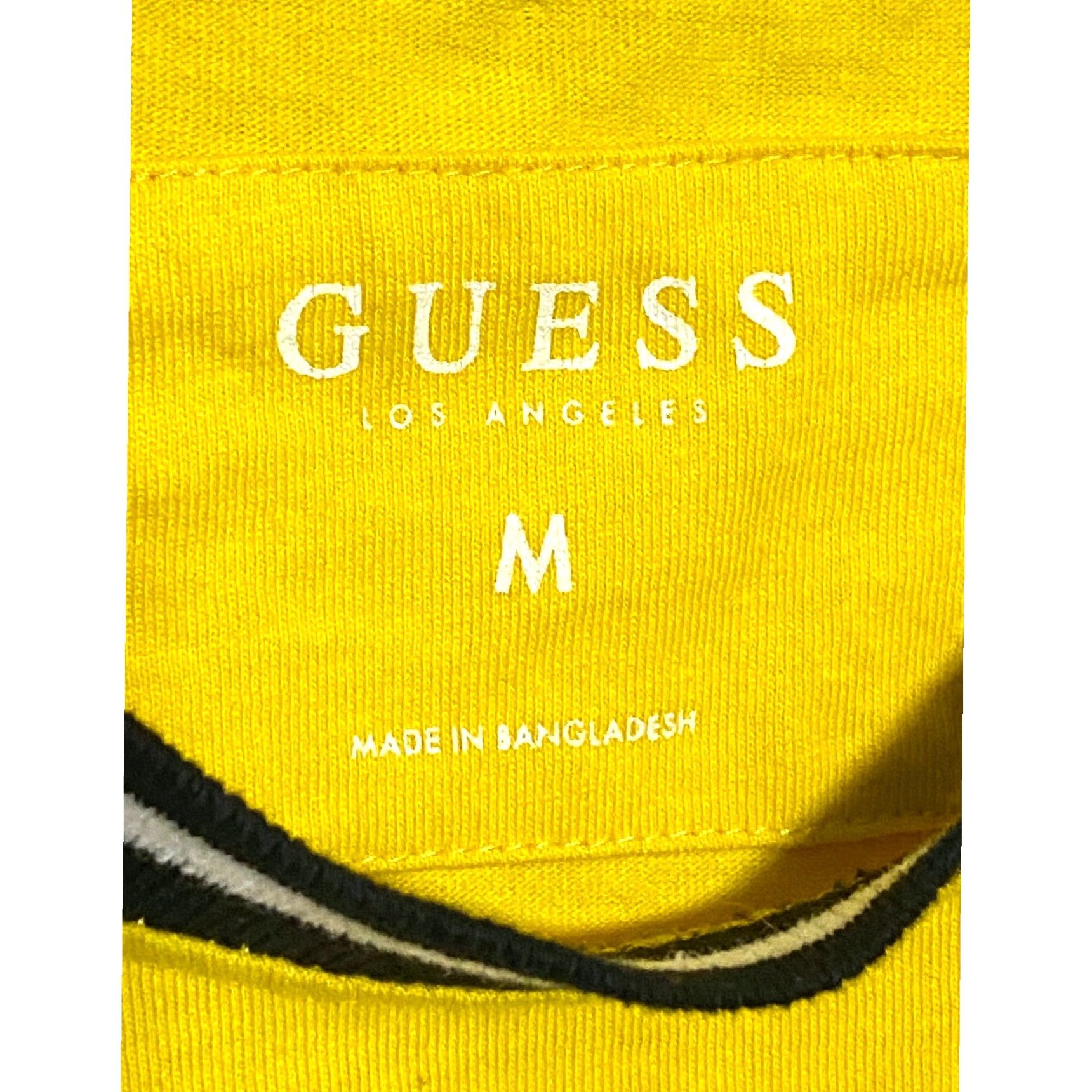 Guess Guess Loss Angeles Yellow Hyatt Logo Question Mark Tape Tee Shirt Mens Medium M Size US M / EU 48-50 / 2 - 5 Thumbnail