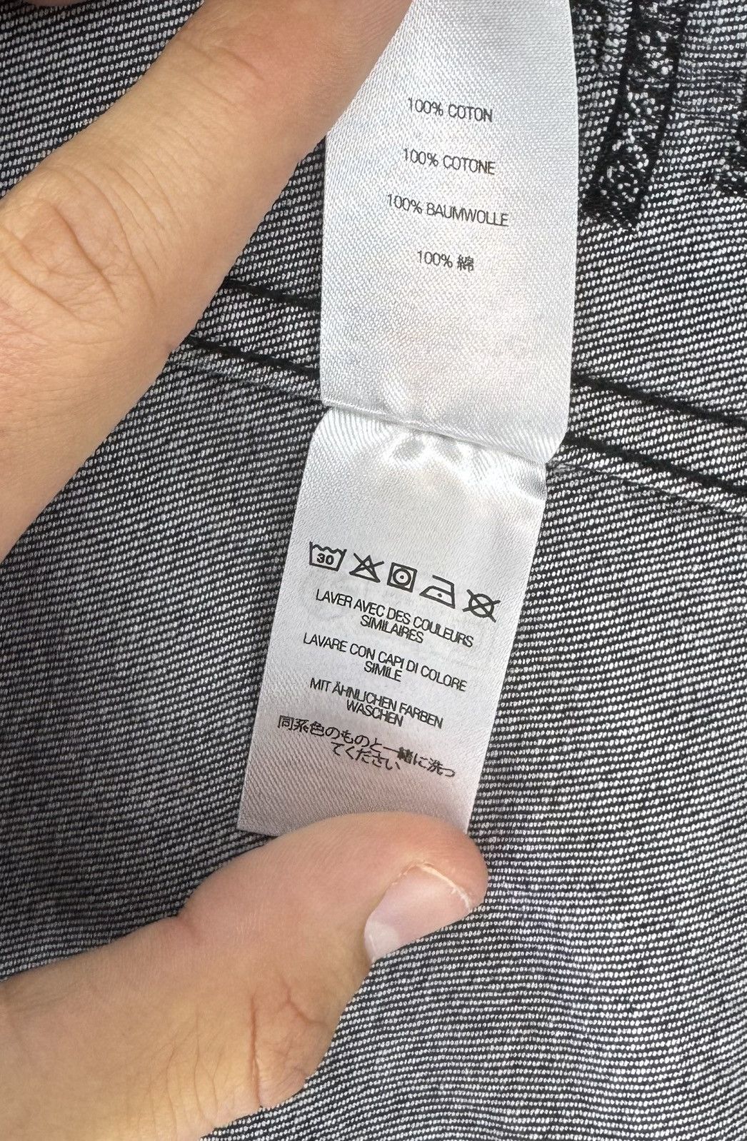 Supreme Supreme Black Denim Text Print Button-Up Shirt Size US M / EU 48-50 / 2 - 7 Thumbnail