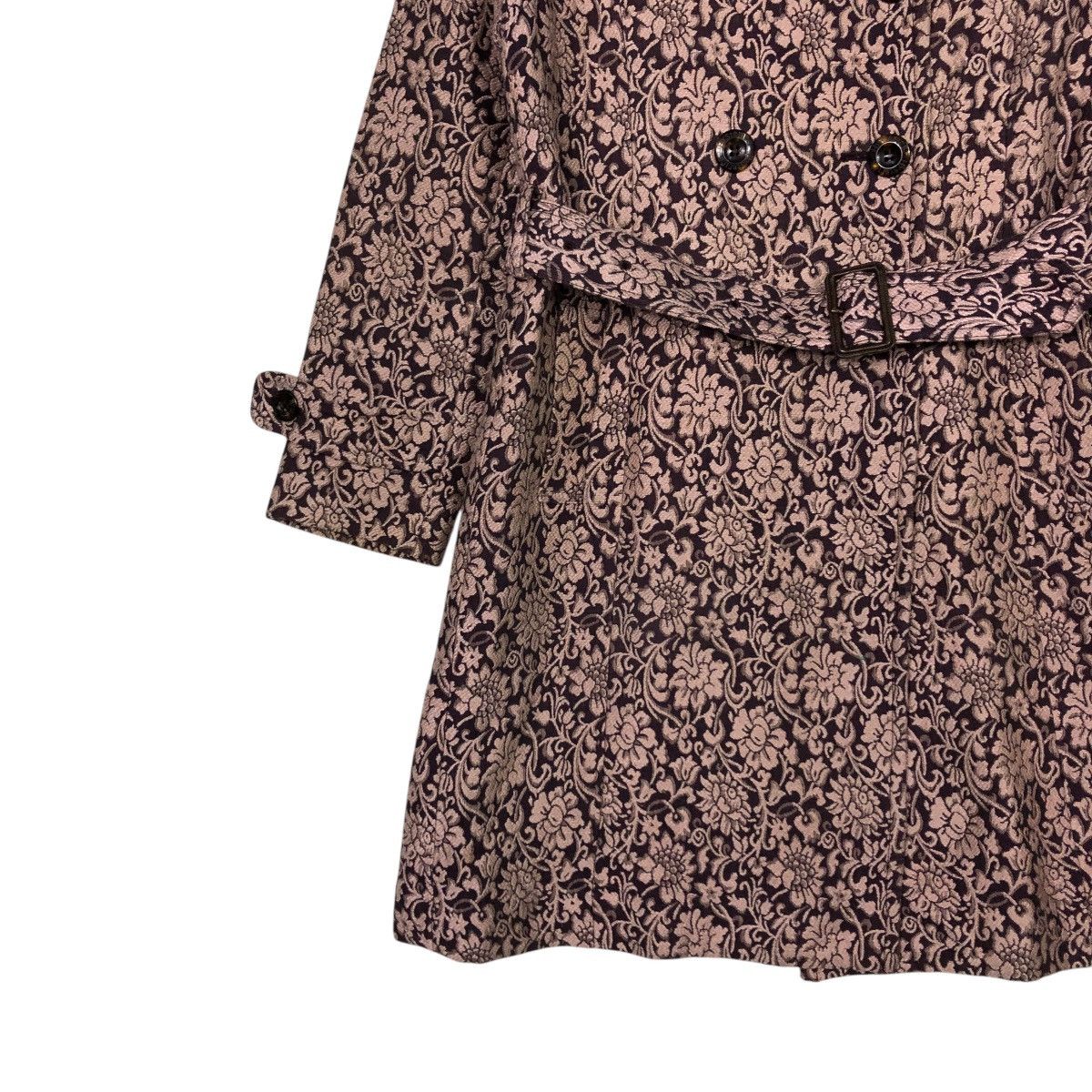 Hysteric Glamour 🔥VINTAGE LONG JACKET HYSTERIC GLAMOUR DOUBLE COLLAR FLORAL Size M / US 6-8 / IT 42-44 - 7 Thumbnail