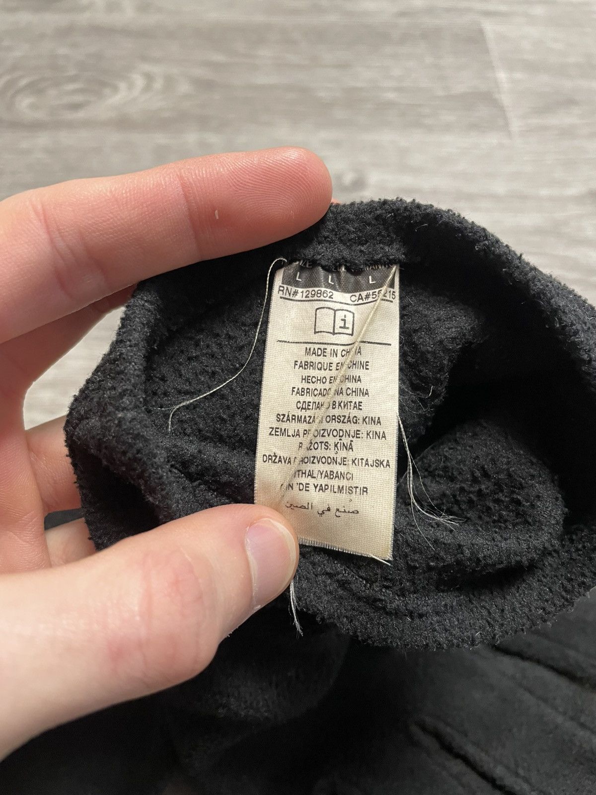 Nike Vintage Nike Black Fleece Swoosh Logo Gloves Y2K Size ONE SIZE - 10 Thumbnail