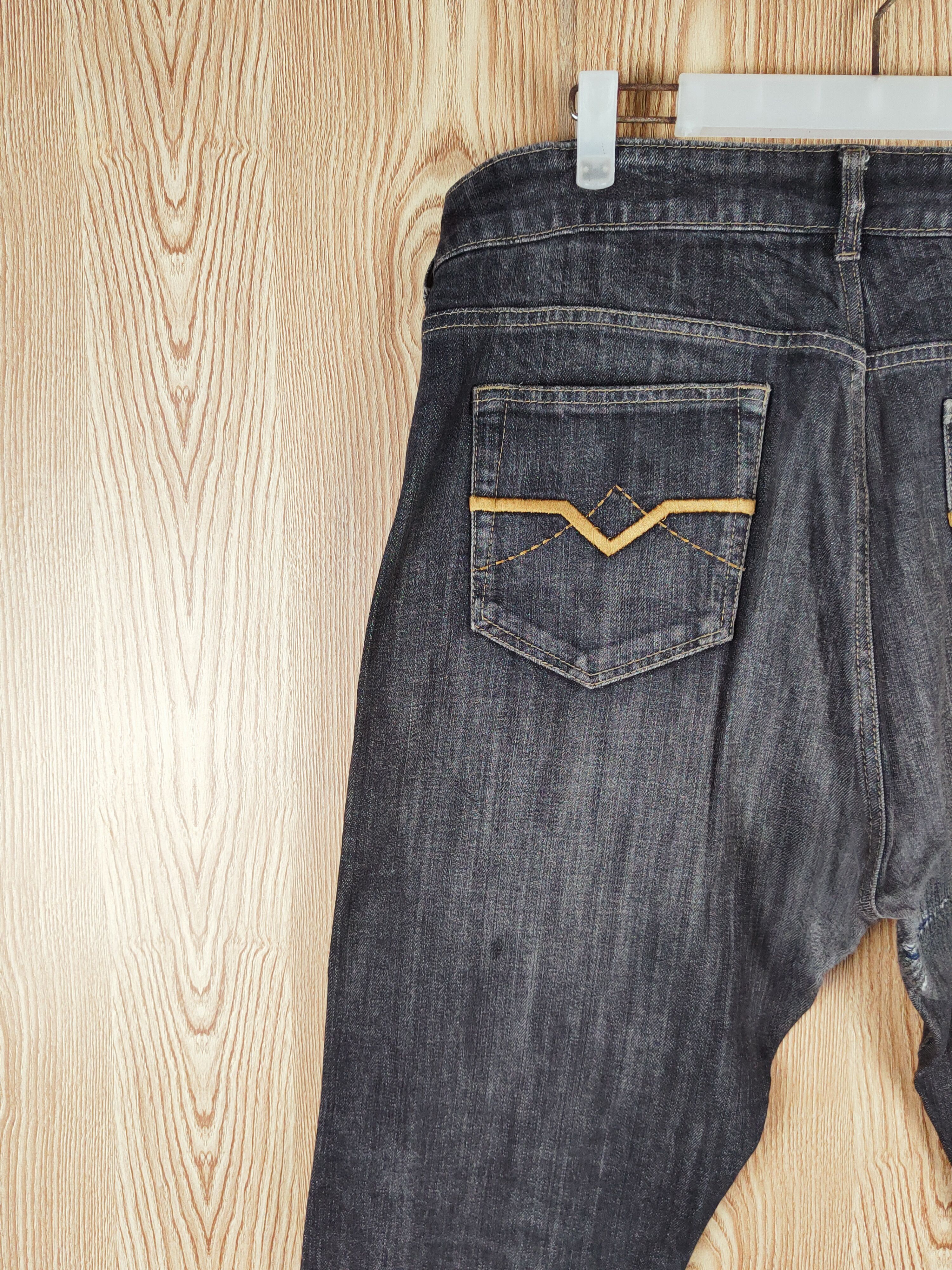 Japanese Brand Japanese Brand Black Faded Distressed Ripped Jeans #S2722 Size US 35 - 9 Thumbnail