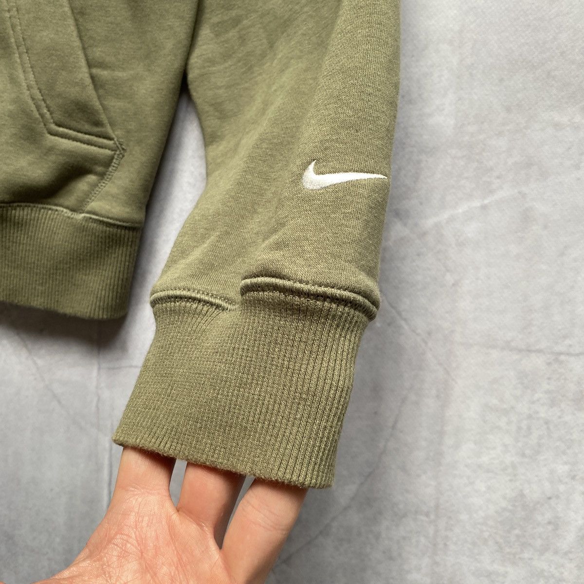 Nike × Vintage 90s Nike Big Logo Swoosh Baggy Hoodie Y2K Zip Travis Scott Size US S / EU 44-46 / 1 - 4 Thumbnail