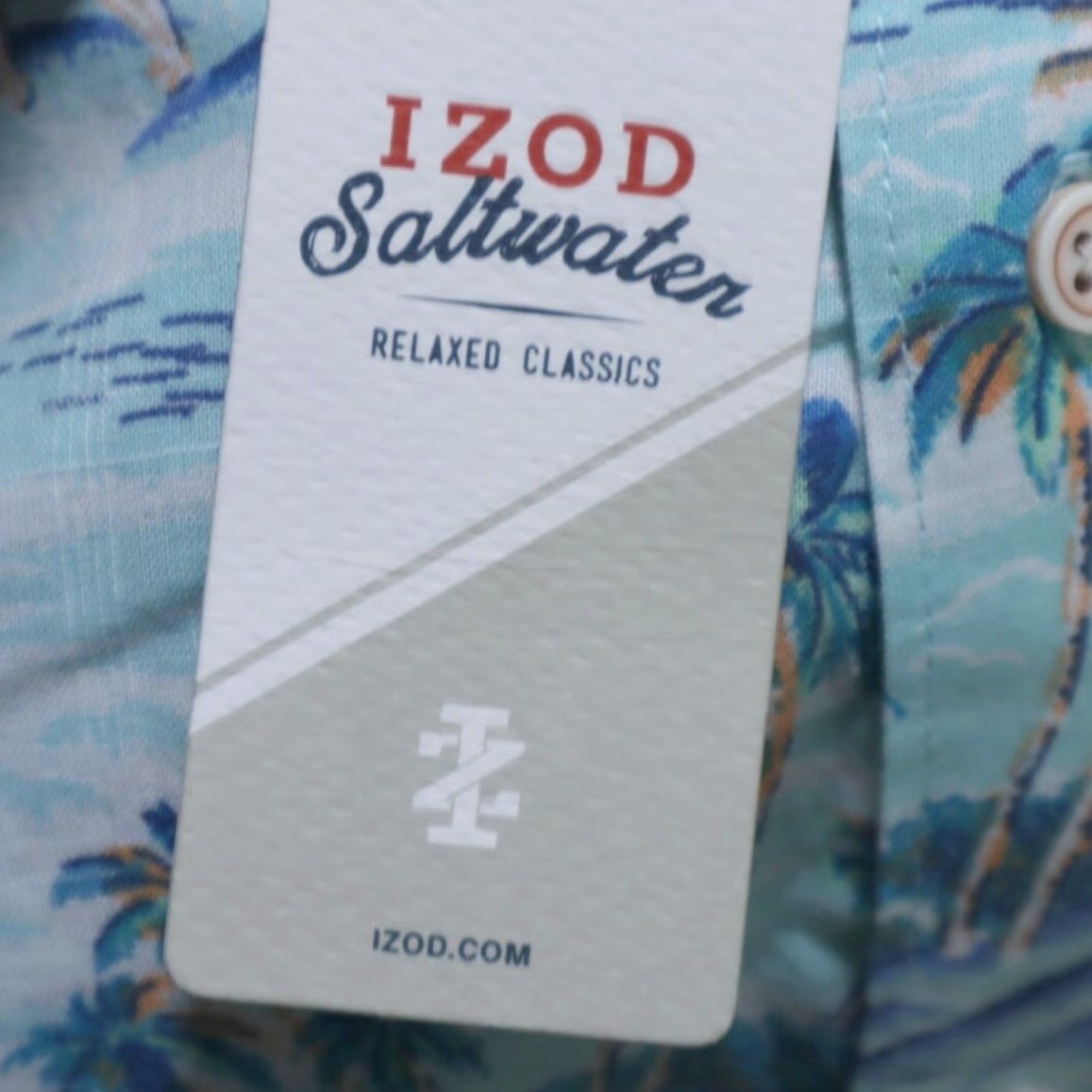 Izod VINTAGE Izod Saltwater Relaxed Camp All Over Print Button Up Shirt Men's M Size US M / EU 48-50 / 2 - 6 Thumbnail