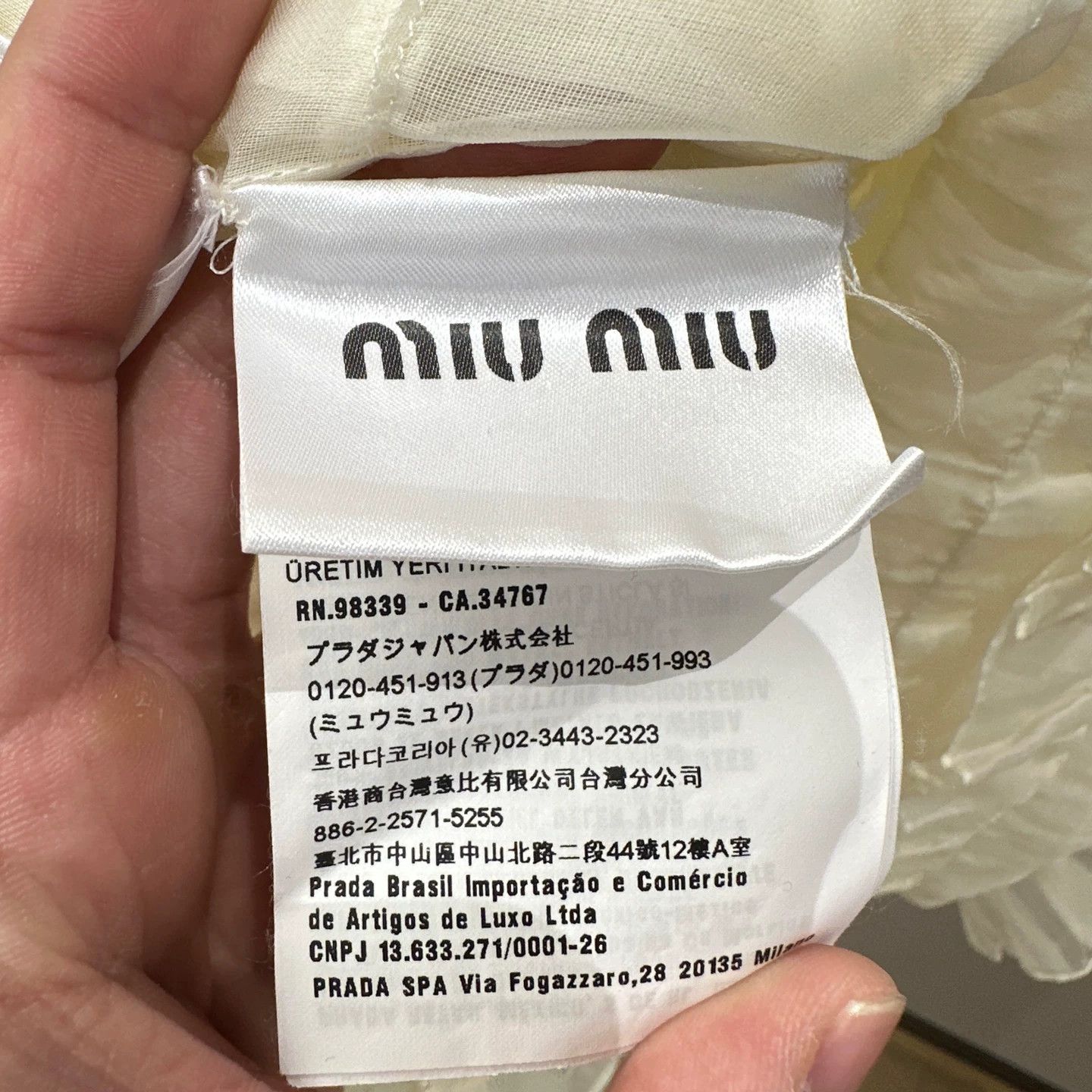 Miu Miu MIU MIU mar436 Lace Cutout Cotton Dress Size 38 Size XS / US 0-2 / IT 36-38 - 4 Thumbnail