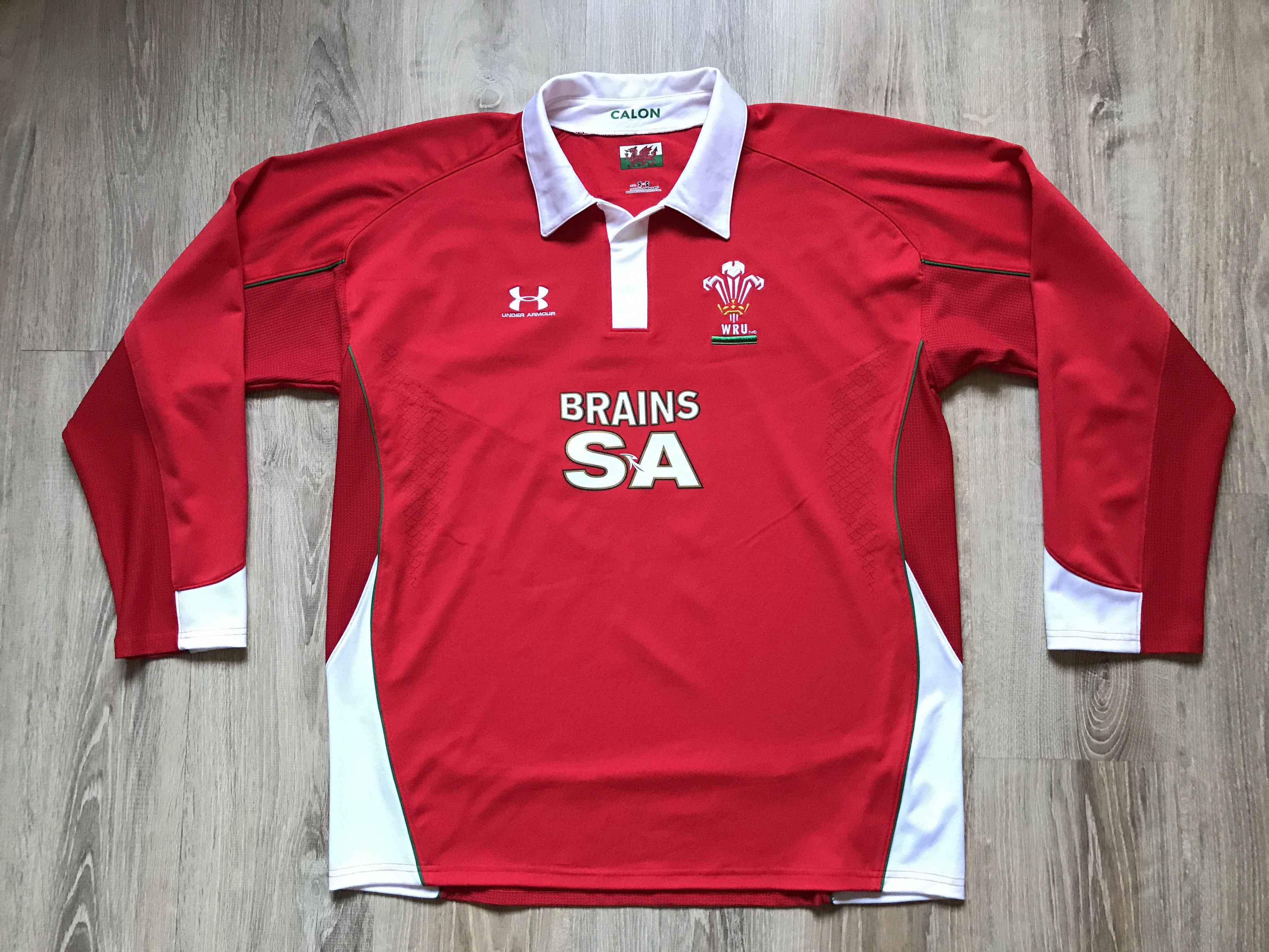 Under Armour × Vintage Under Armour Wales Home Rugby Union Jersey Long Sleeve Size US XXL / EU 58 / 5 - 1 Thumbnail