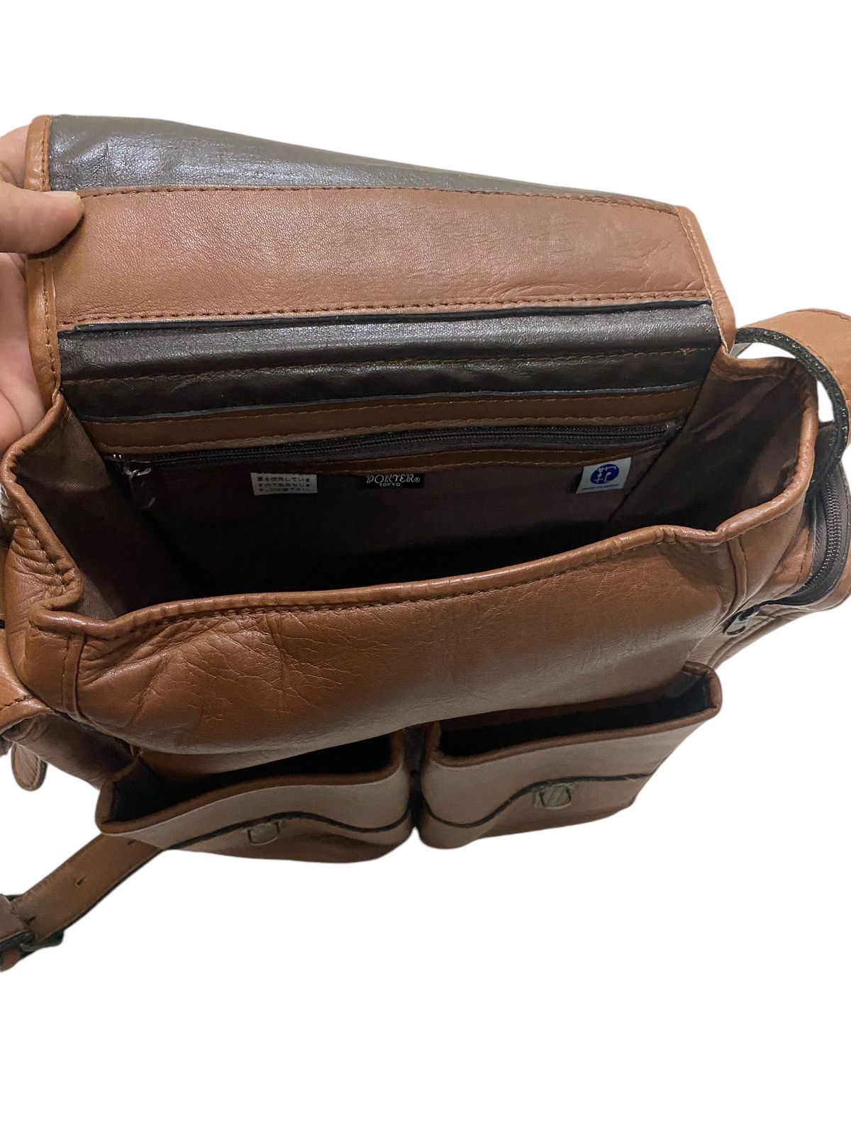 Genuine Leather × Kingsman × Porter ARCHIVE 1980s Porter Kingsman Baron Leather Doc Shoulder Bag Size ONE SIZE - 9 Thumbnail