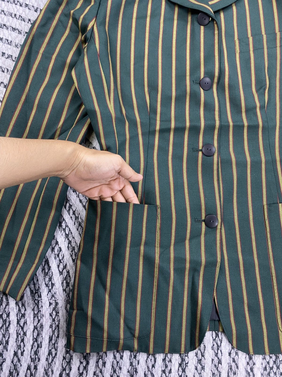 Jean Paul Gaultier Vintage Junior Gaultier By Jean Paul Gaultier Striped Jacket Size US M / EU 48-50 / 2 - 6 Thumbnail