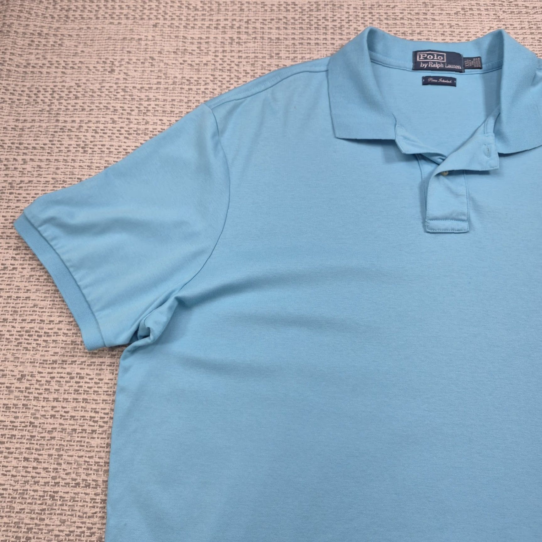 Polo Ralph Lauren Polo Ralph Lauren Polo Shirt Mens 2XL Blue Pima Interlock Solid Knit Casual Shirt Size US XXL / EU 58 / 5 - 3 Thumbnail