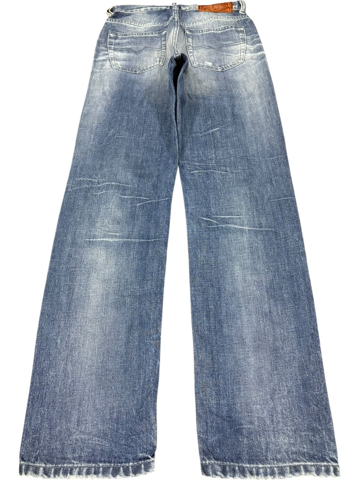 Diesel Vintage Diesel Kameron Blue Wash Distressed Jeans Size 26" / US 2 / IT 38 - 2 Thumbnail