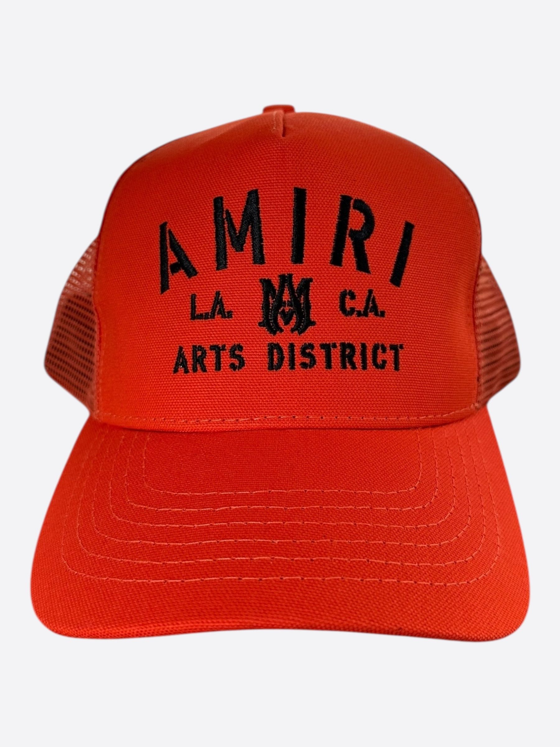 Amiri Amiri Orange & Black Arts District Trucker Hat Size ONE SIZE - 1 Thumbnail