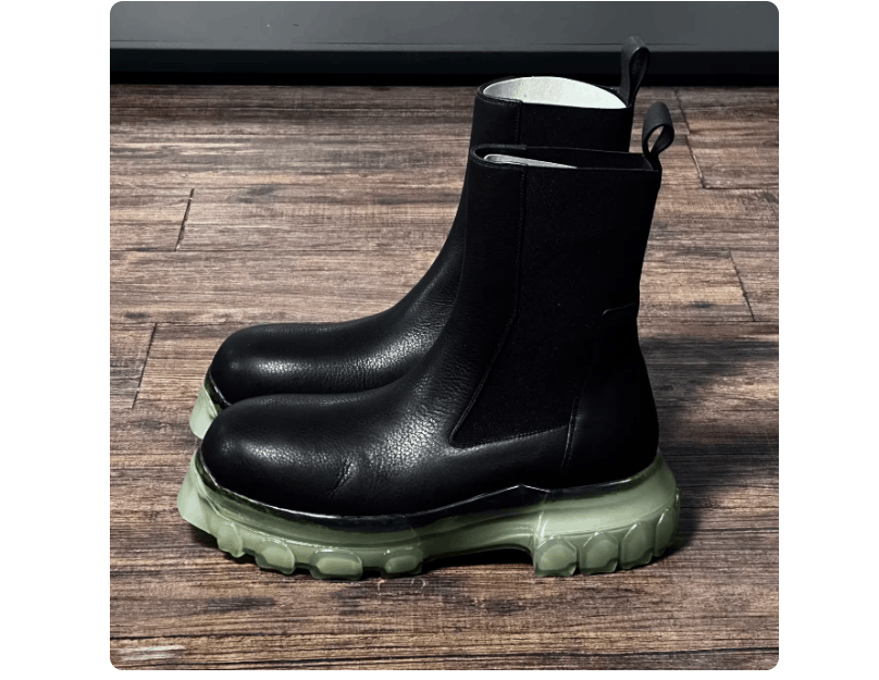 Rick Owens × Rick Owens Drkshdw RICK OWENS HEELED SLIVER BOOTS