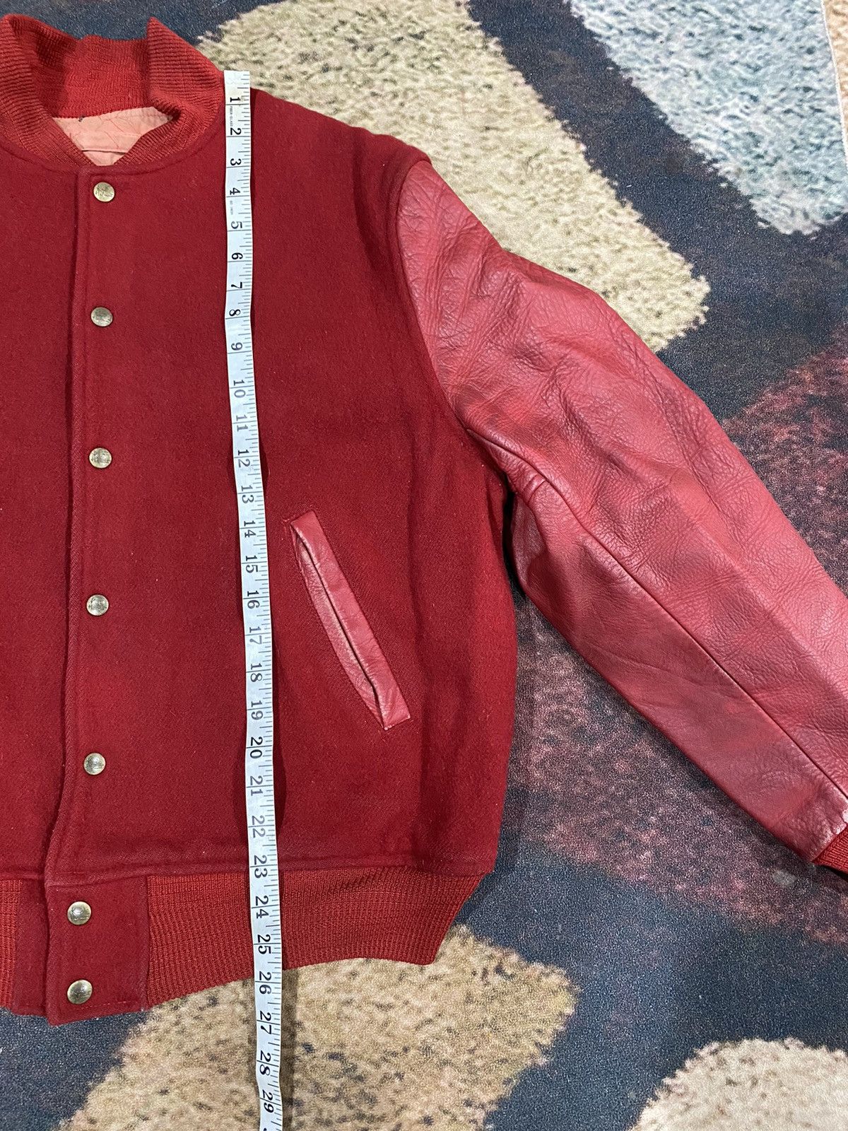 Karl Helmut Rare KARL HELMUT Varsity Leather Jacket Size US L / EU 52-54 / 3 - 14 Thumbnail