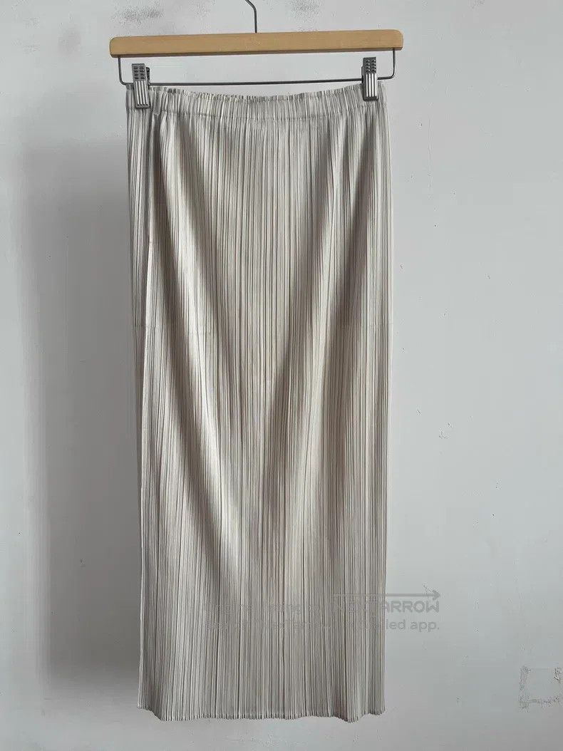 Issey Miyake Issey Miyake Gray Midi Skirt Size 26" / US 2 / IT 38 - 2 Thumbnail