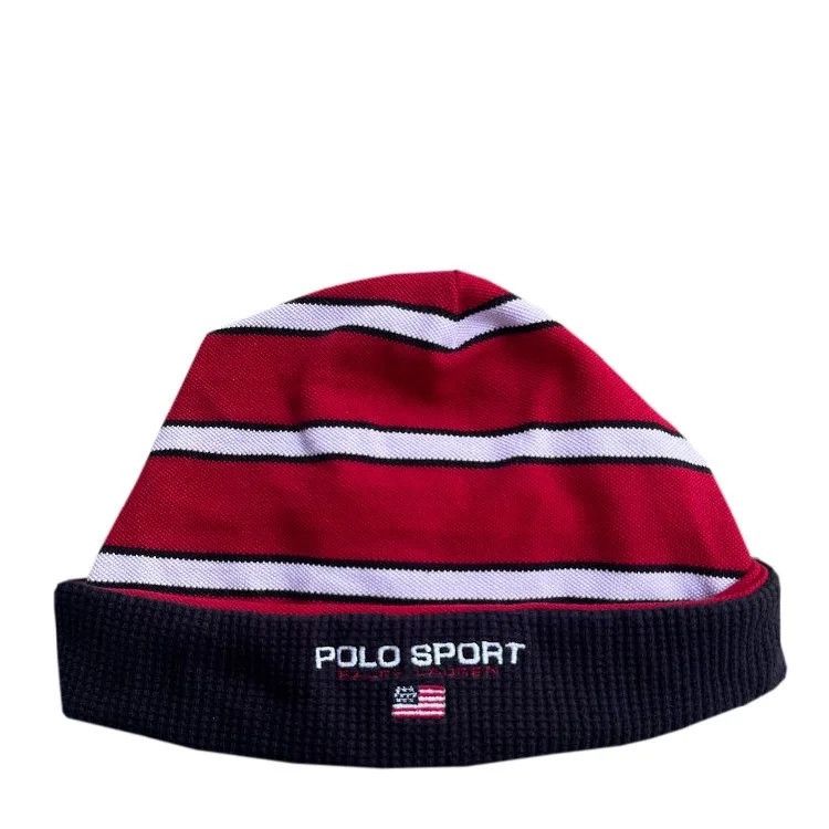 Polo Ralph Lauren Vintage Polo Sport Ralph Lauren Reversible Beanie Size ONE SIZE - 1 Thumbnail