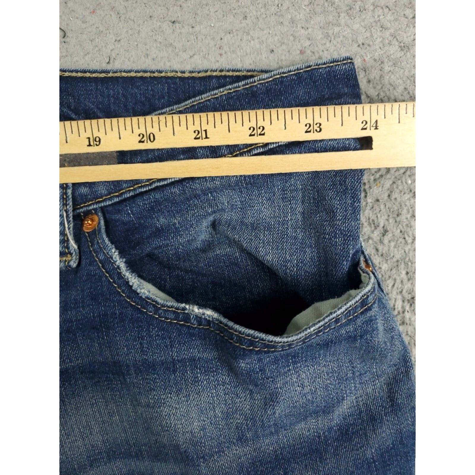 Levi's Levis Mens Blue 48x27 Athletic Fit Straight Leg Denim Jeans Pants Size US 32 / EU 48 - 4 Thumbnail