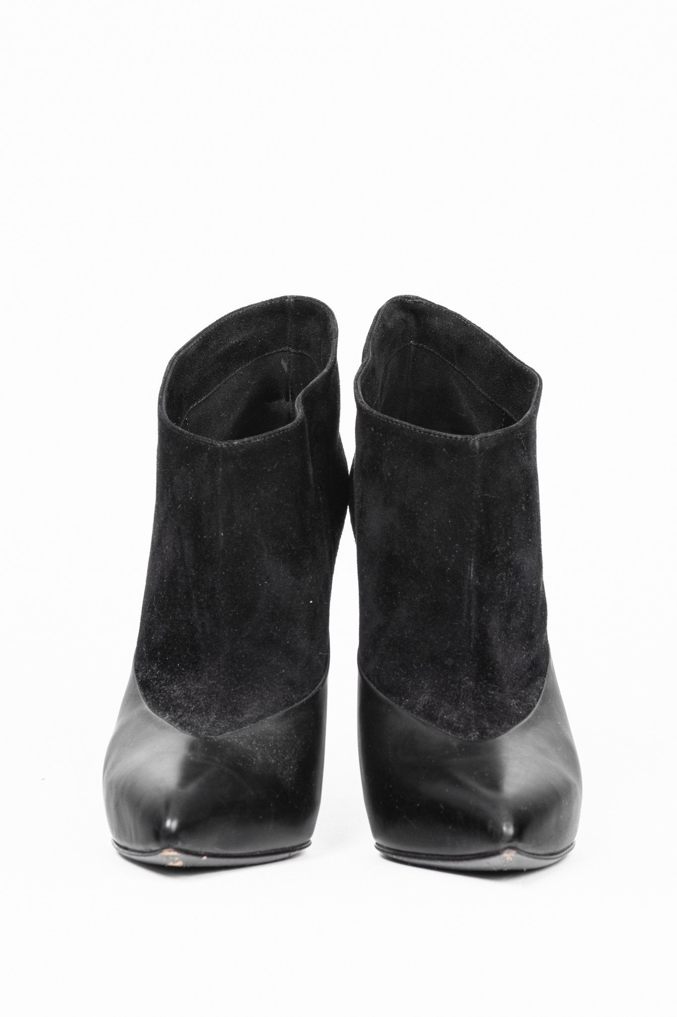 Jimmy Choo Jimmy Choo Diad Black Suede & Nappa Leather Ankle Boots Size US 9 / IT 39 - 2 Thumbnail